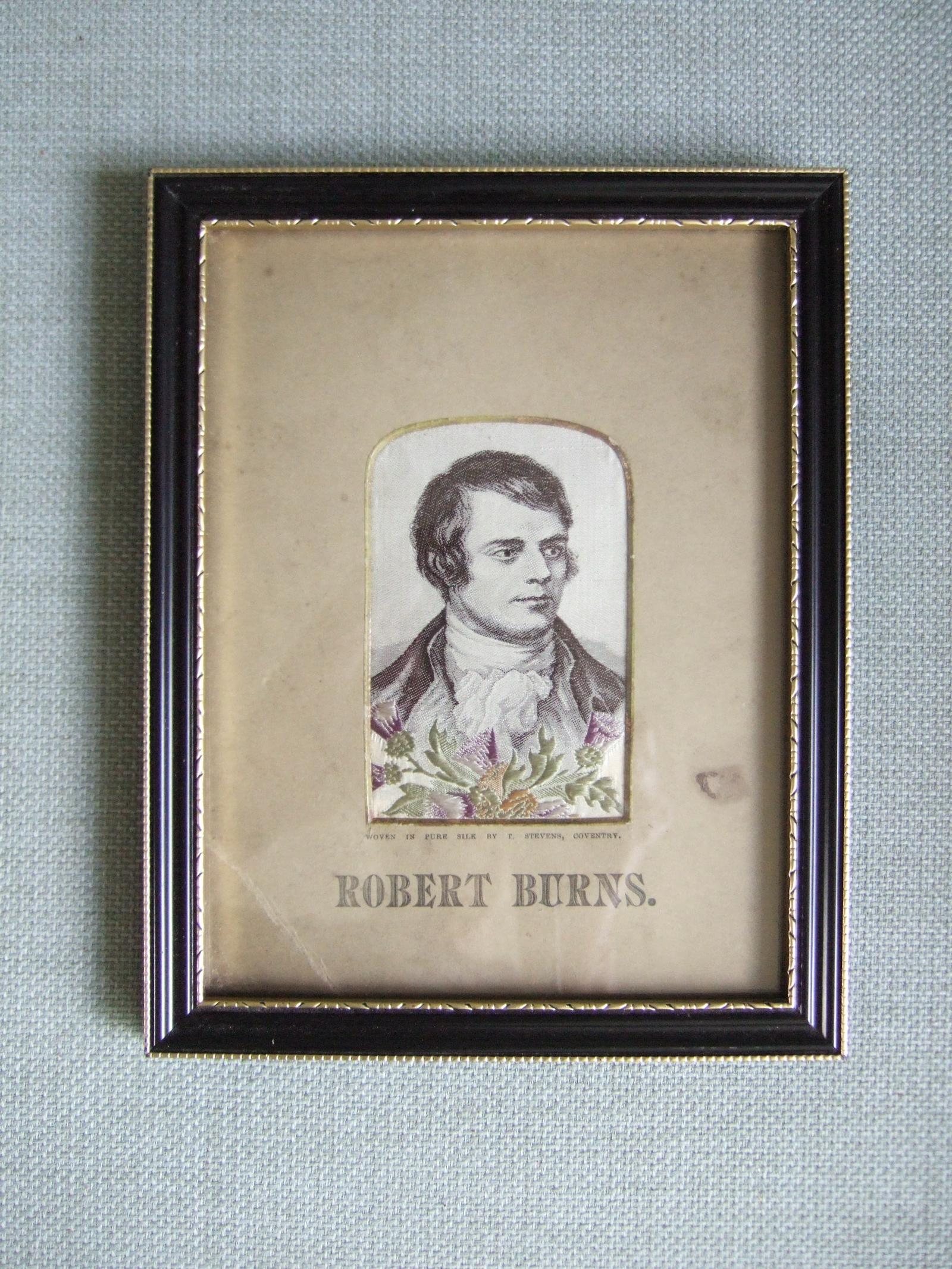 Stevengraph of Robert Burns - 19th Century (1 of 3)