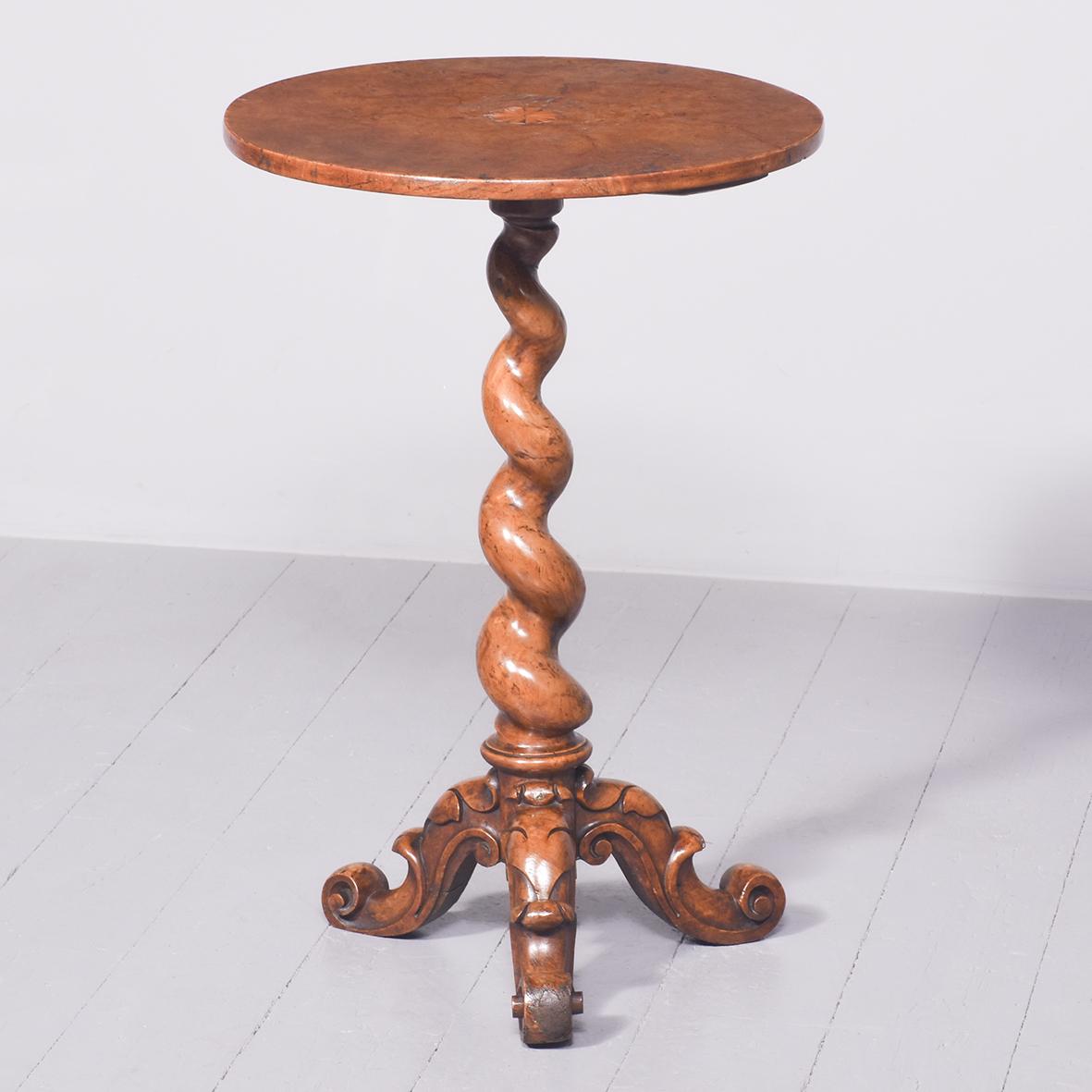 Mid Victorian Burr Walnut Occasional Table (1 of 6) Mid Victorian Burr Walnut Occasional Table (1 of 6)