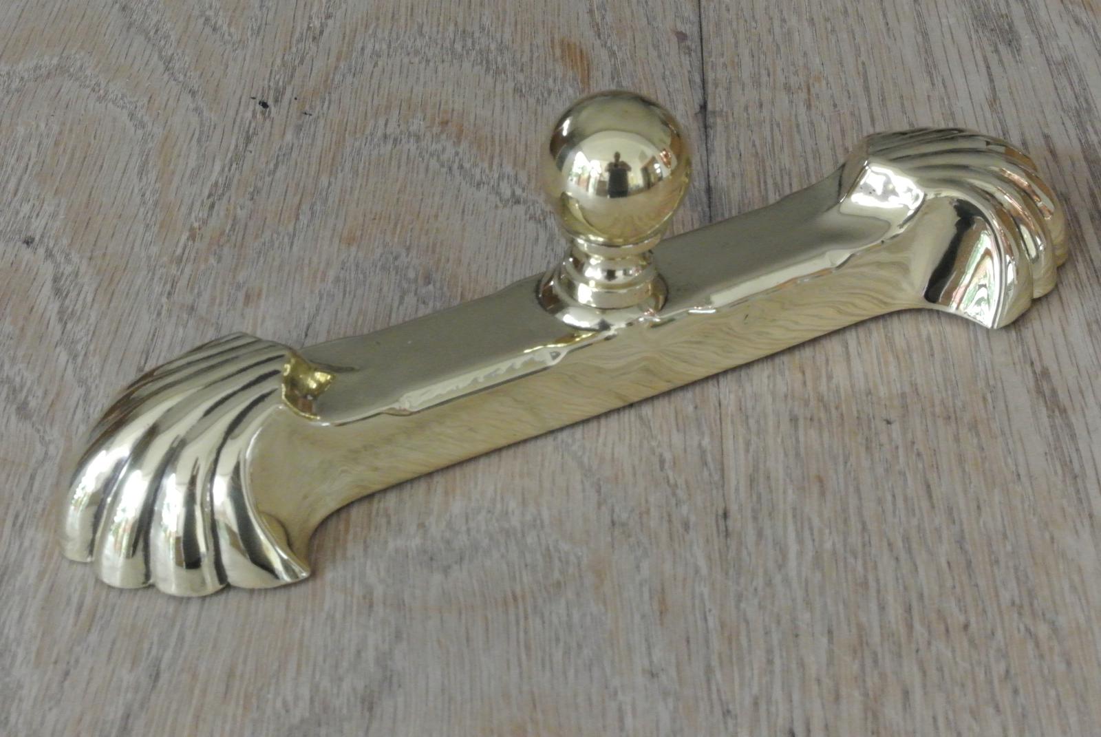 Victorian Brass Fire Iron Tidy / Fire Iron Stop c.1890 (1 of 4)