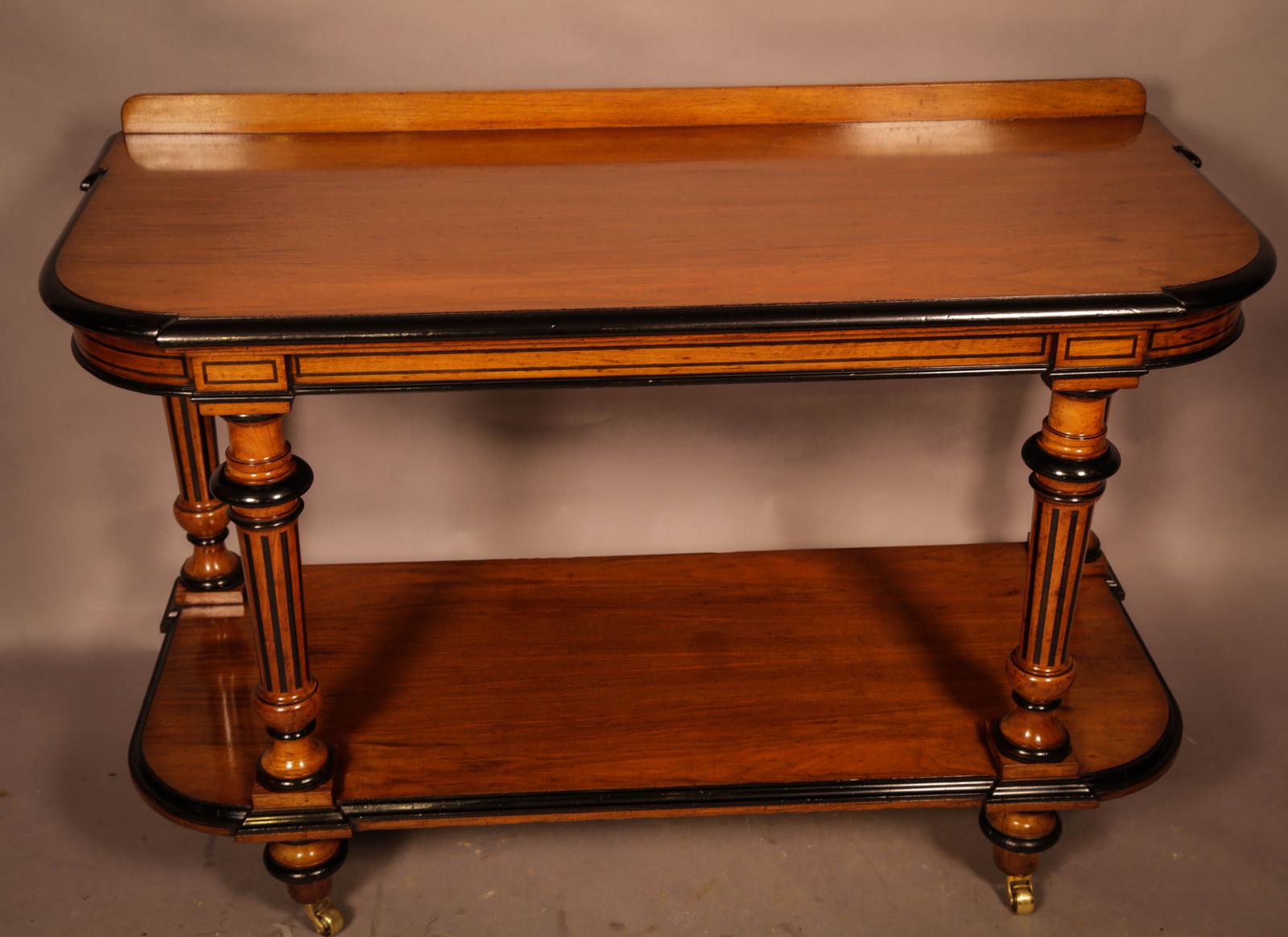 Aesthetic Movement Serving Table in Walnut (1 of 6)