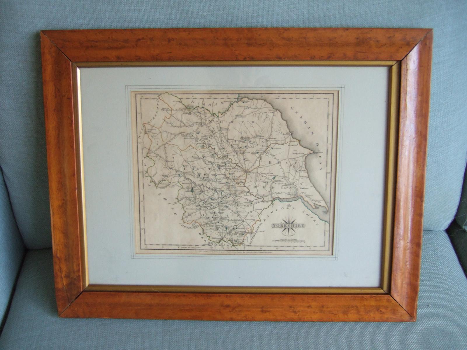 18th Century Map of Yorkshire by John Cary Dated 1787 (1 of 6)