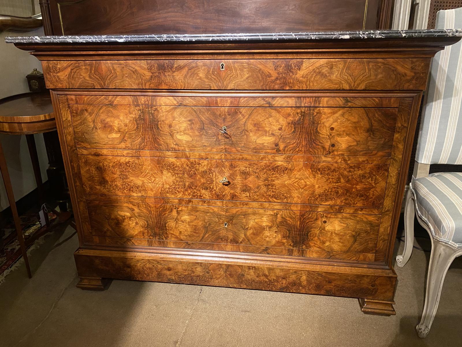 Louis Philippe Commode in Figured Walnut (1 of 7) Louis Philippe Commode in Figured Walnut (1 of 7)