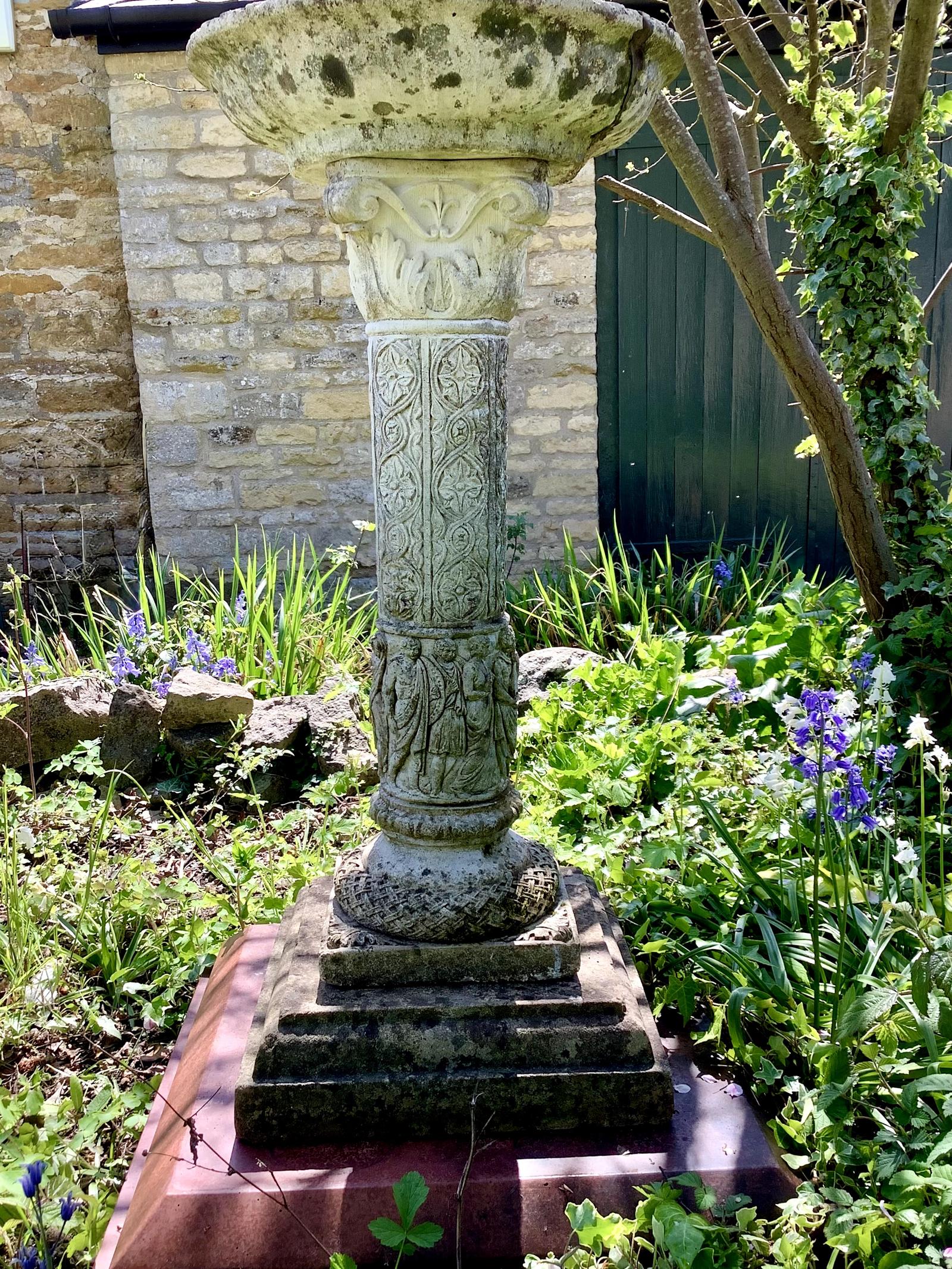 Beautiful Stone Bird Bath (1 of 1)