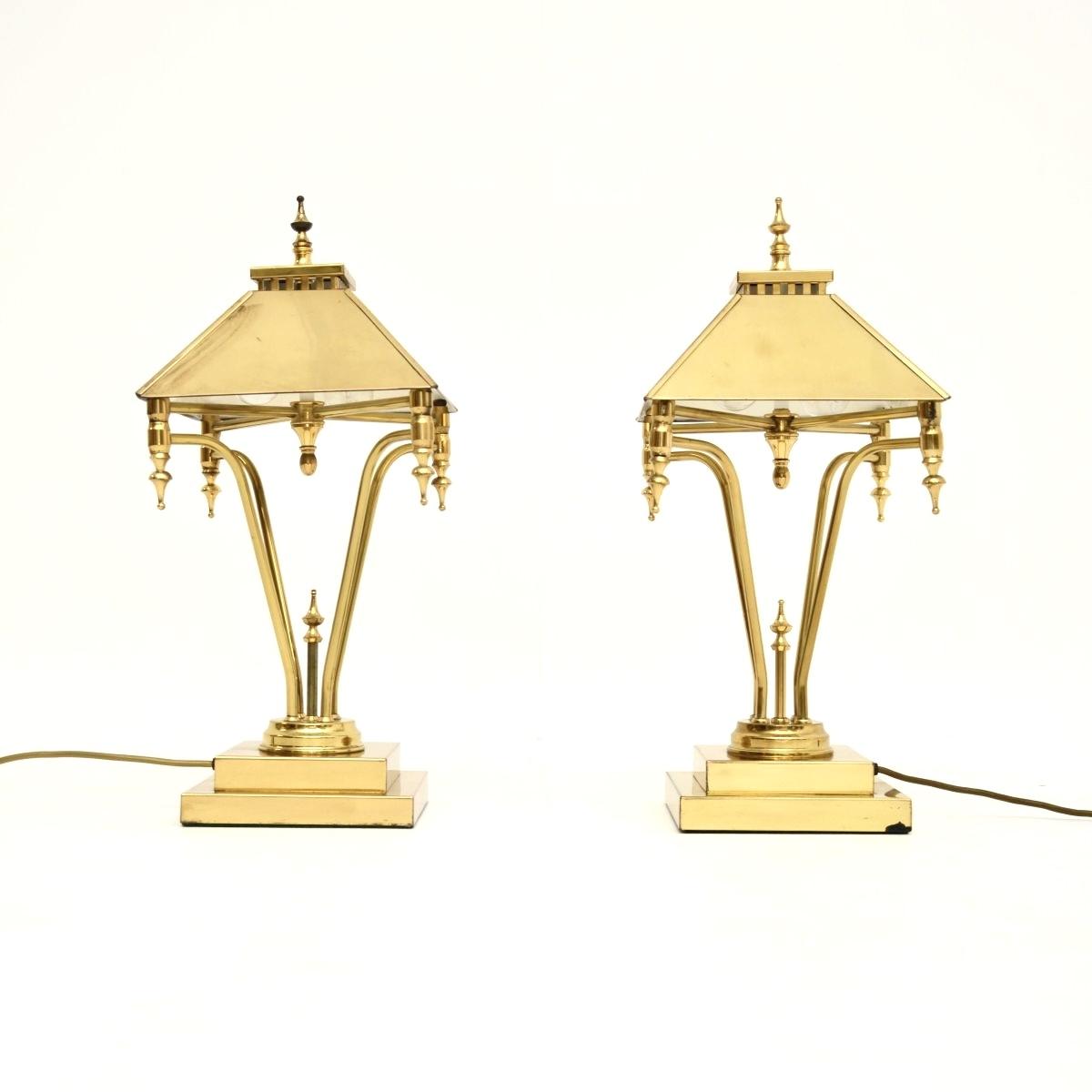 Pair of Vintage Brass Table Lamps (1 of 9) Pair of Vintage Brass Table Lamps (1 of 9)