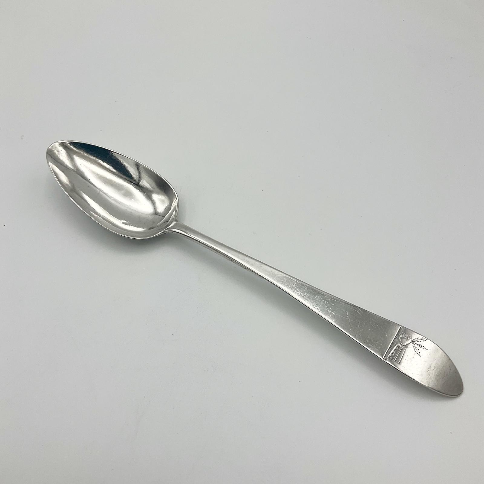 Antique 1788 Solid Silver Dessert Spoon (1 of 9) Antique 1788 Solid Silver Dessert Spoon (1 of 9)