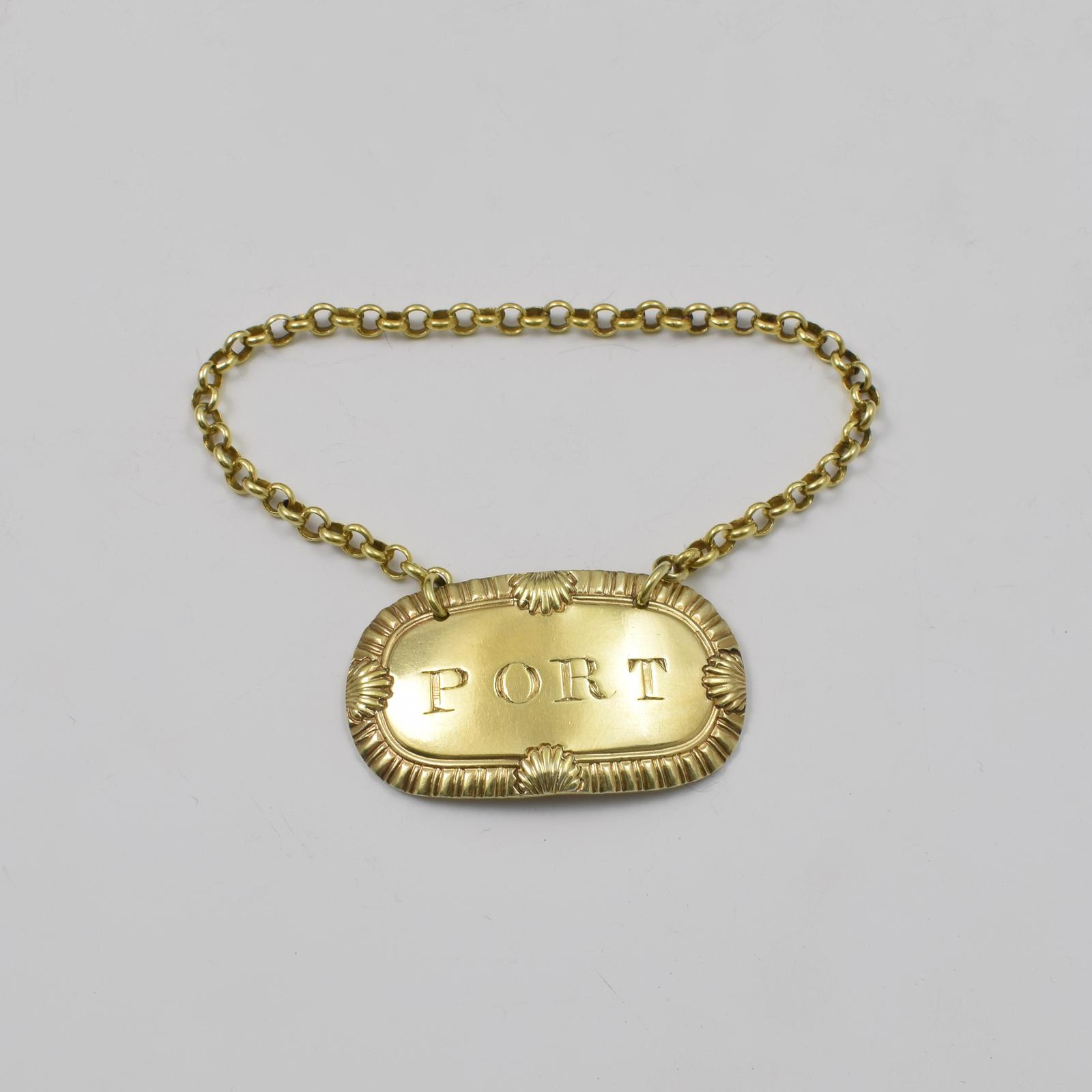 George IV Silver Gilt Port Decanter Wine Label Charles Rawlings 1827 (1 of 3) George IV Silver Gilt Port Decanter Wine Label Charles Rawlings 1827 (1 of 3)