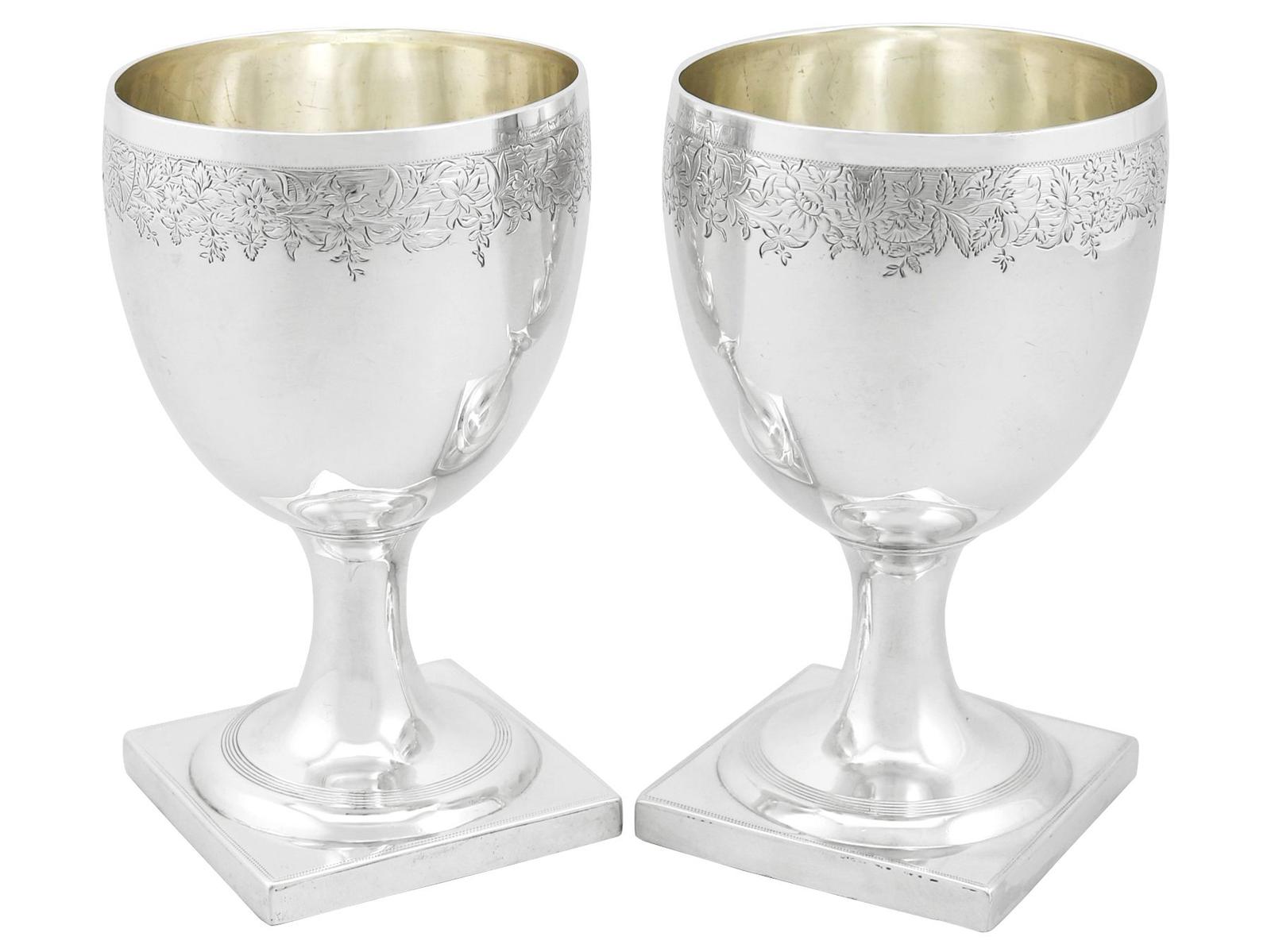Antique George III Sterling Silver Goblets (1 of 12)