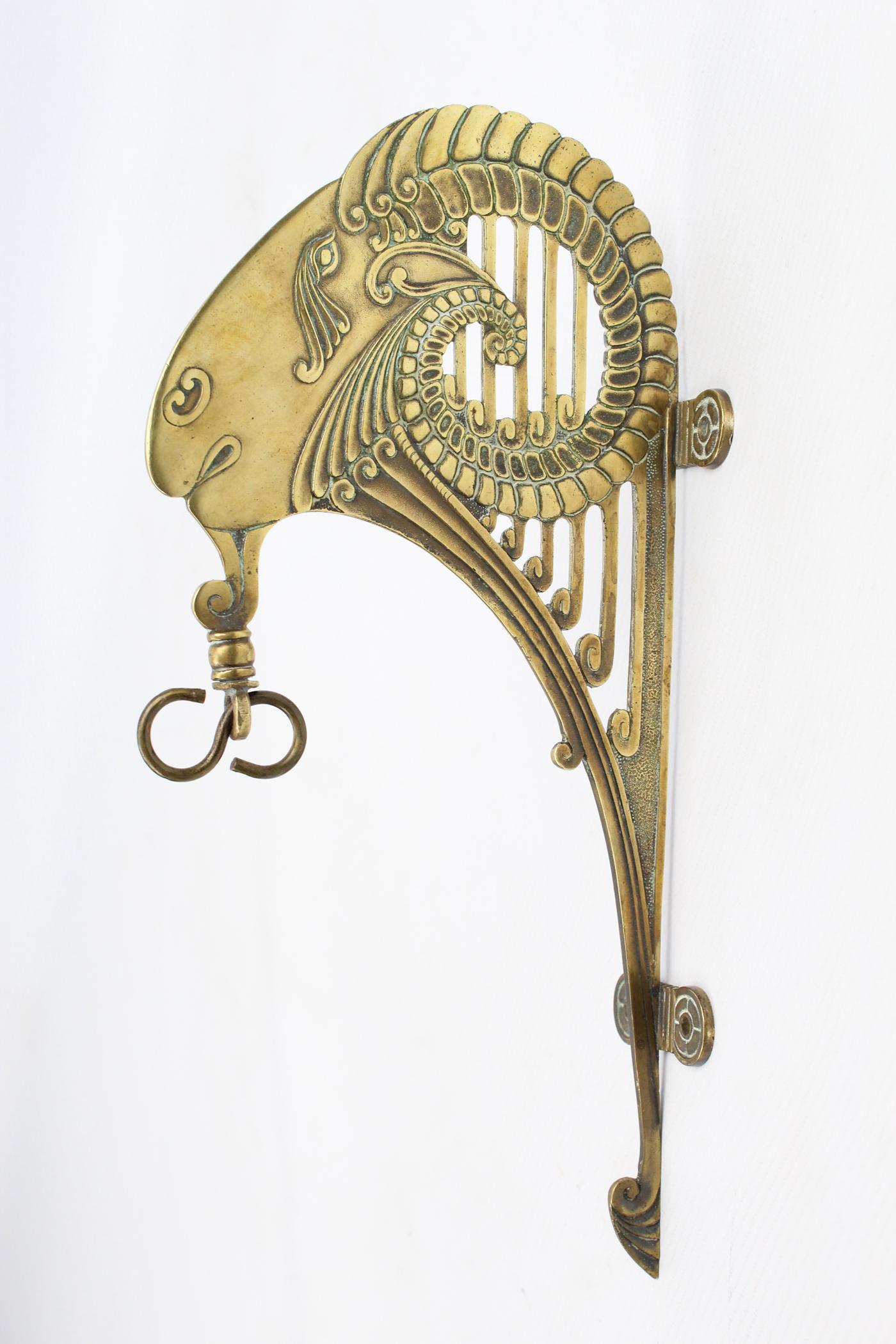 Art Deco Brass Wall Hanging Bracket (1 of 13) Art Deco Brass Wall Hanging Bracket (1 of 13)
