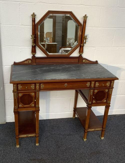 Mahogany French Dressing Table With Brass Detailing (1 of 13)
