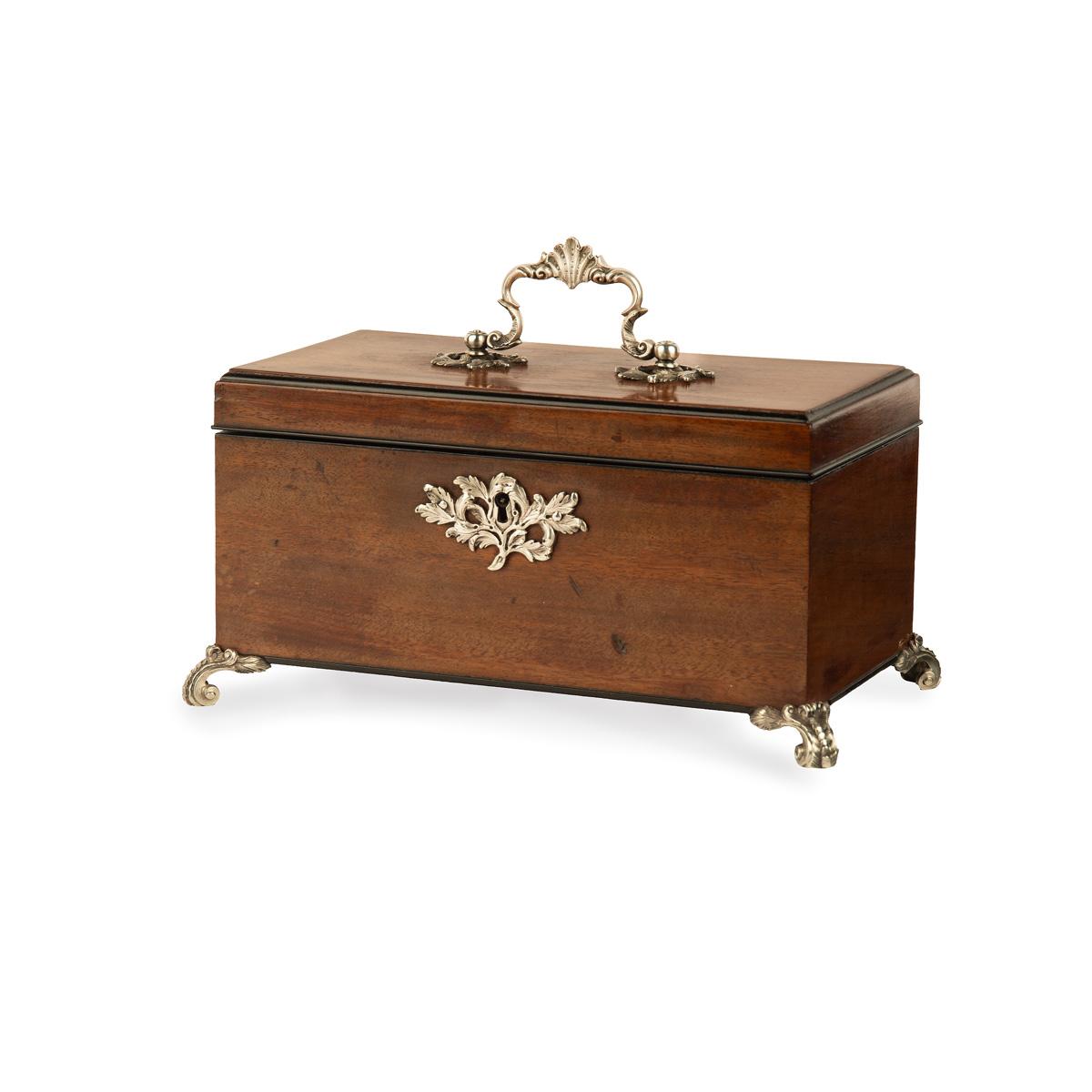 Late George III Mahogany Tea Caddy (1 of 8)