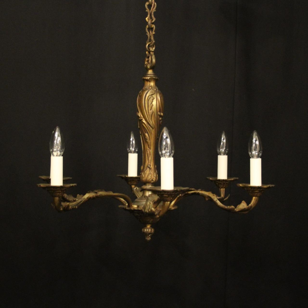 French Gilded Bronze 6 Light Antique Chandelier (1 of 10) French Gilded Bronze 6 Light Antique Chandelier (1 of 10)