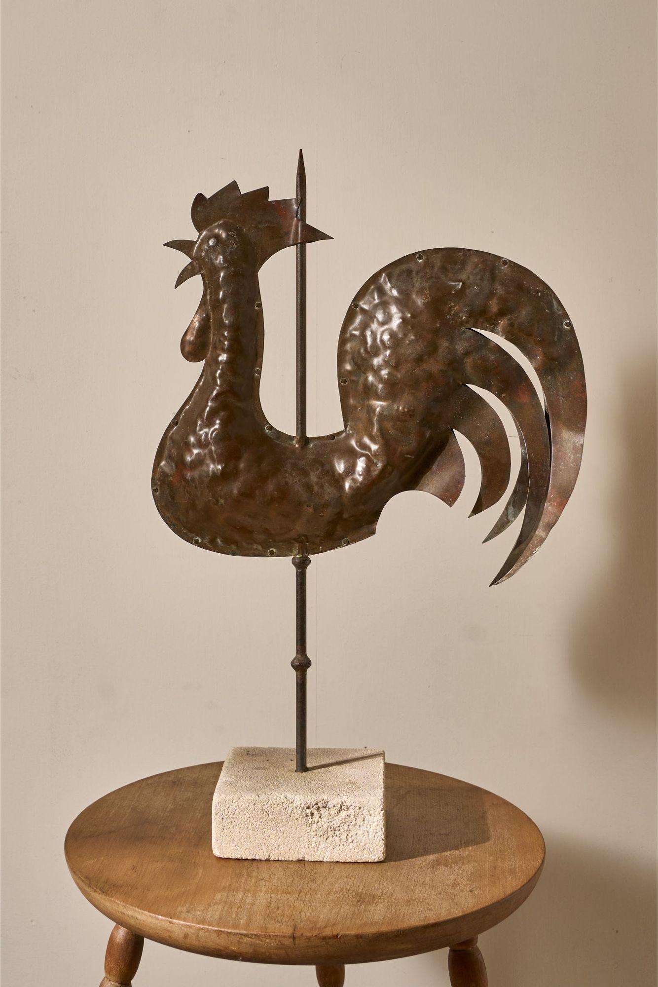 Early 20th Century Copper Cockerel Weather Vane (1 of 5) Early 20th Century Copper Cockerel Weather Vane (1 of 5)