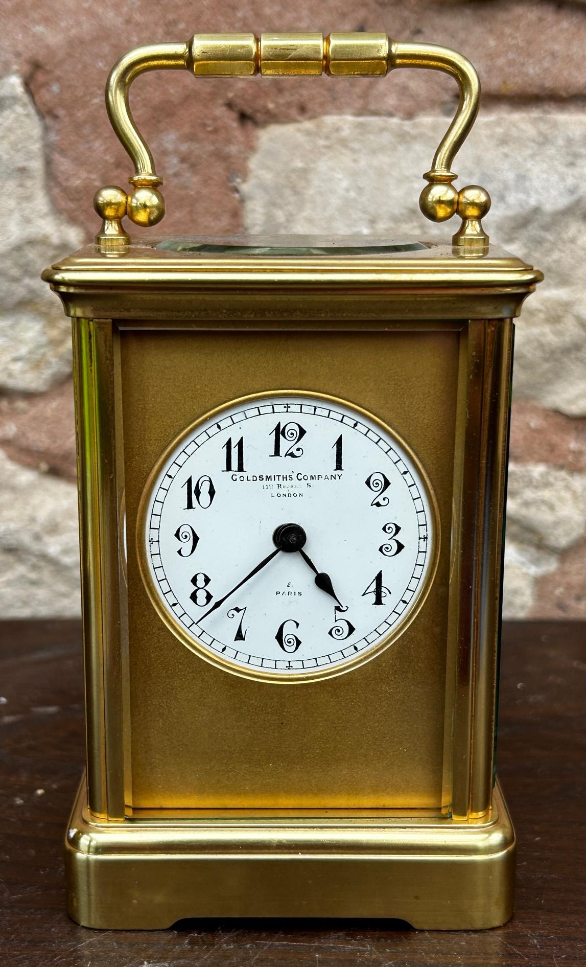 Fabulous Large Antique Striking Carriage Clock – Goldsmiths Company (1 of 11)