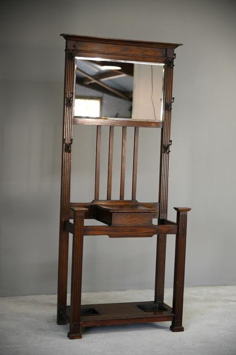 Edwardian Oak Hall Stand (1 of 9) Edwardian Oak Hall Stand (1 of 9)