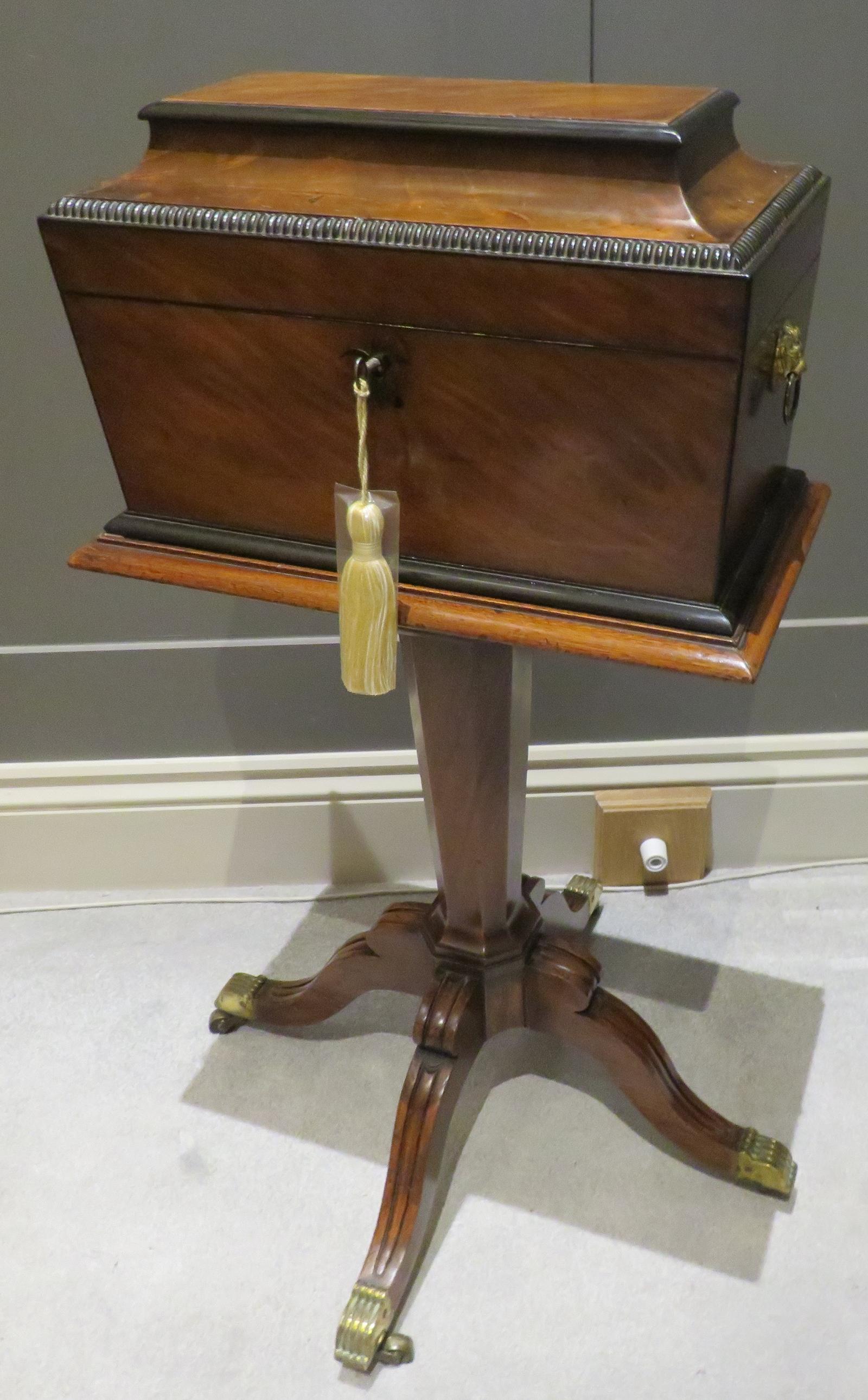 Victorian Tea Caddy OR Tea Poy ON Stand (1 of 4)