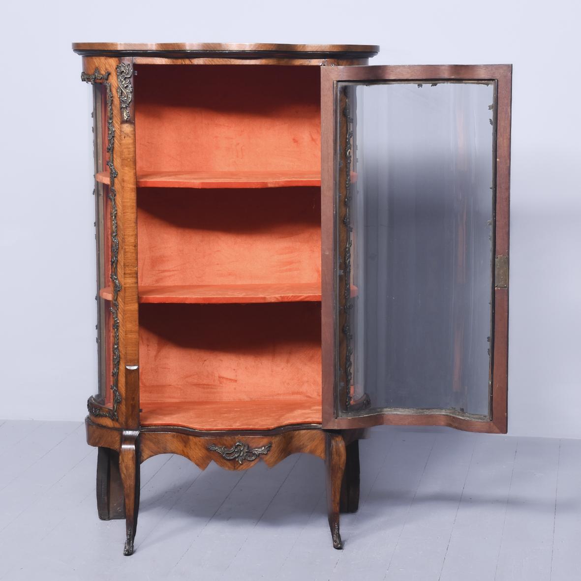 Mid 19th Century Ormolu Mounted French Kingwood Vitrine (1 of 7)