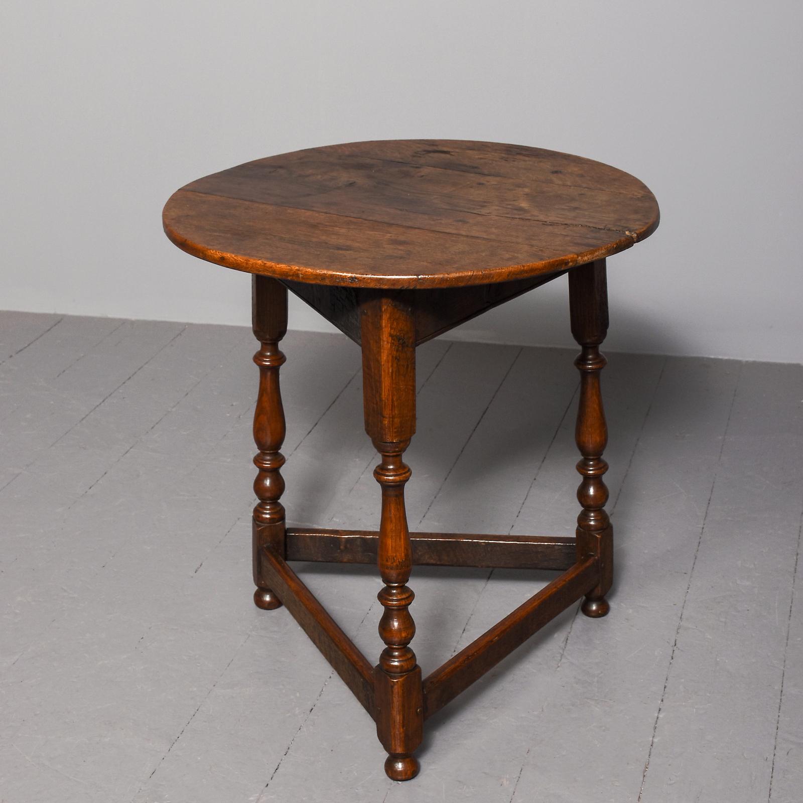 George III Oak Cricket Table (1 of 7)