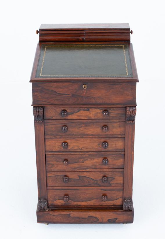 William IV Rosewood Slide Top Davenport (1 of 8)