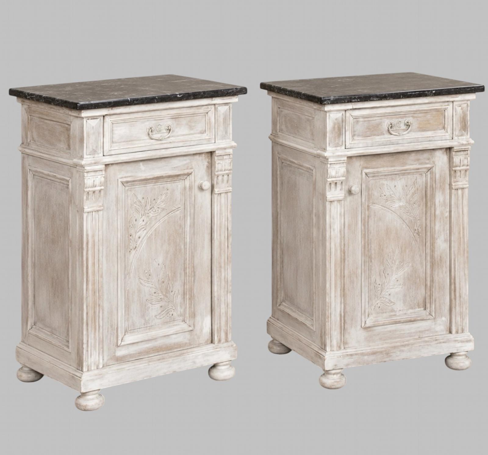 Pair of Mid-19th Century Painted Bedside Tables (1 of 5) Pair of Mid-19th Century Painted Bedside Tables (1 of 5)