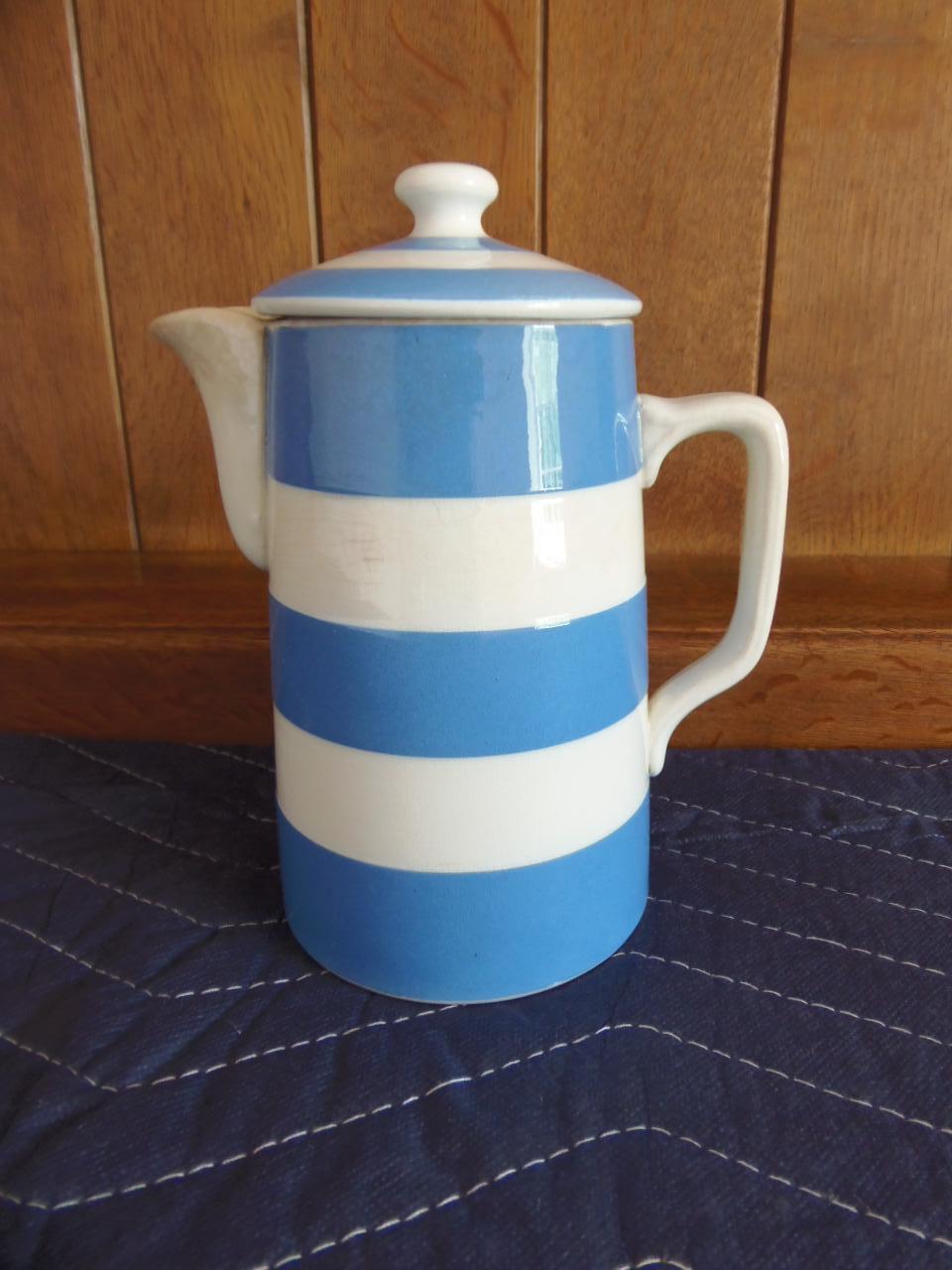 T G Green Cornishware Coffee Pot (1 of 12) T G Green Cornishware Coffee Pot (1 of 12)