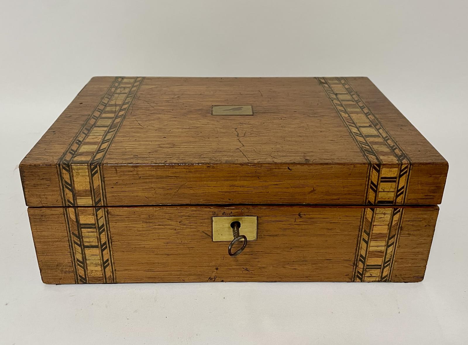 Small Antique Inlaid Writing Slope (1 of 18) Small Antique Inlaid Writing Slope (1 of 18)