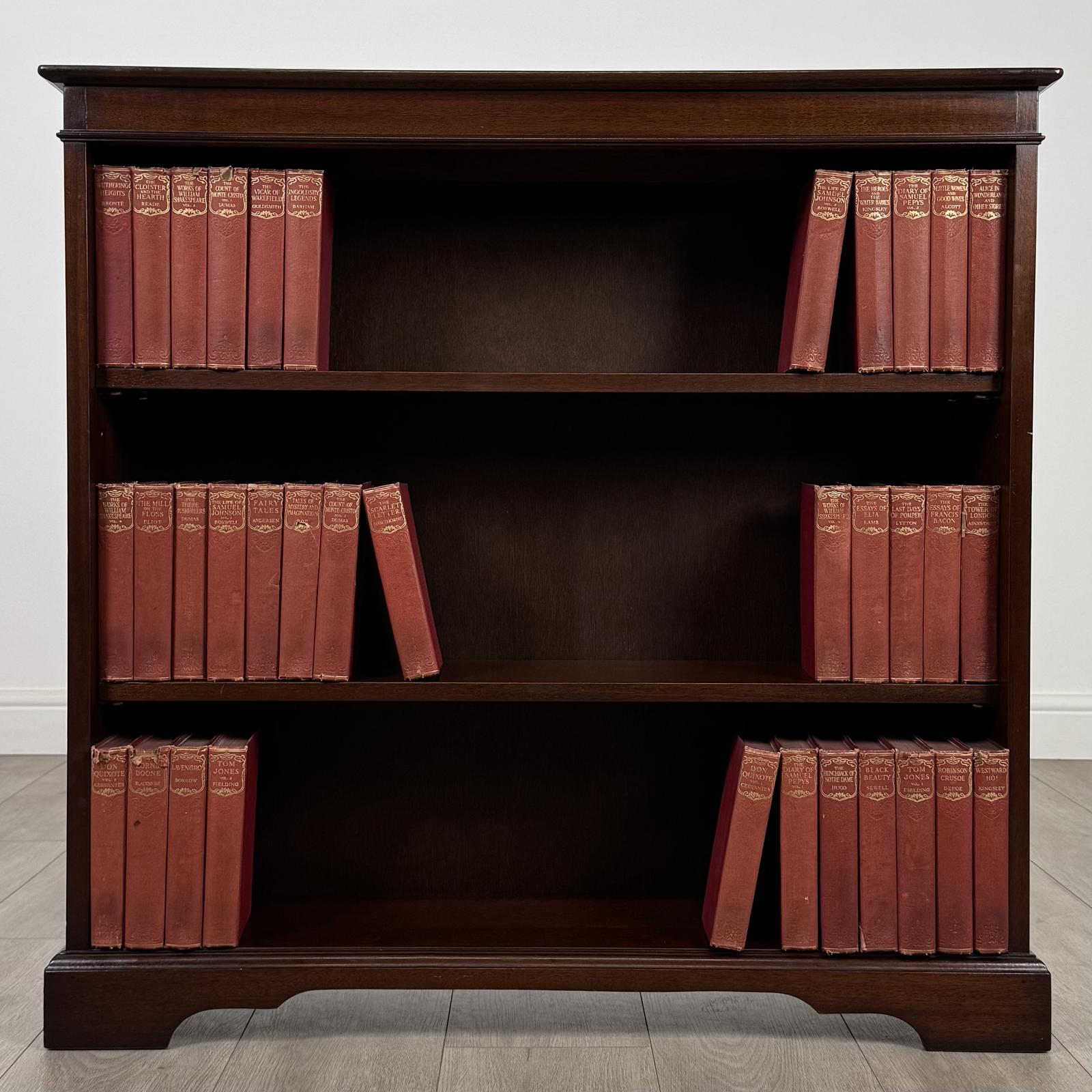 Antique 20th Century Open Bookcase In Mahogany (1 of 10)