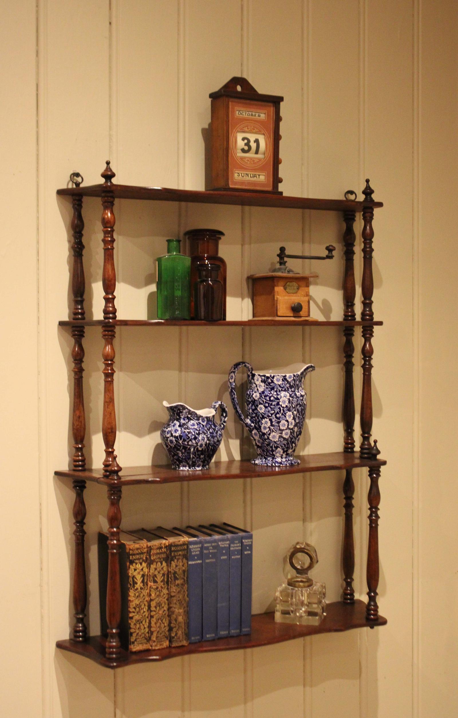 Late 19th Century French Mahogany Wall Shelves (1 of 10) Late 19th Century French Mahogany Wall Shelves (1 of 10)