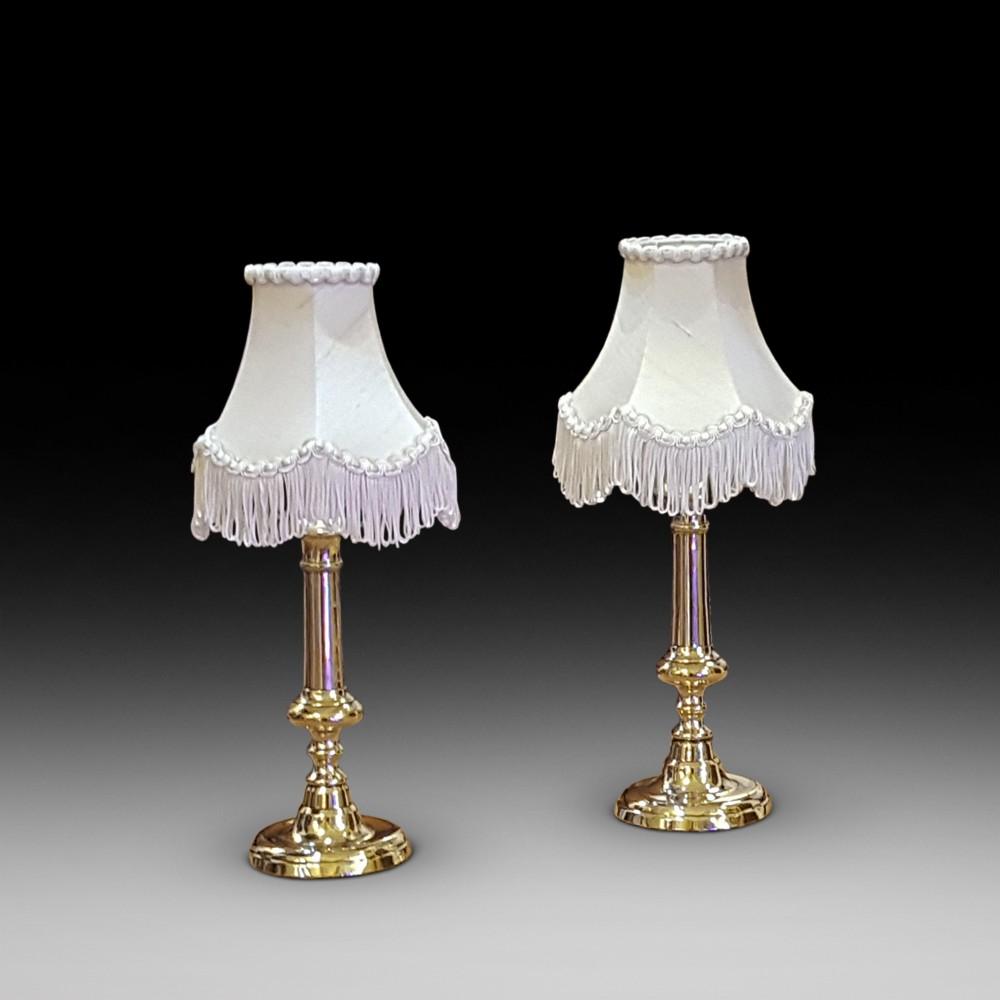 Pair of 19th Century Brass Candlesticks (1 of 8) Pair of 19th Century Brass Candlesticks (1 of 8)