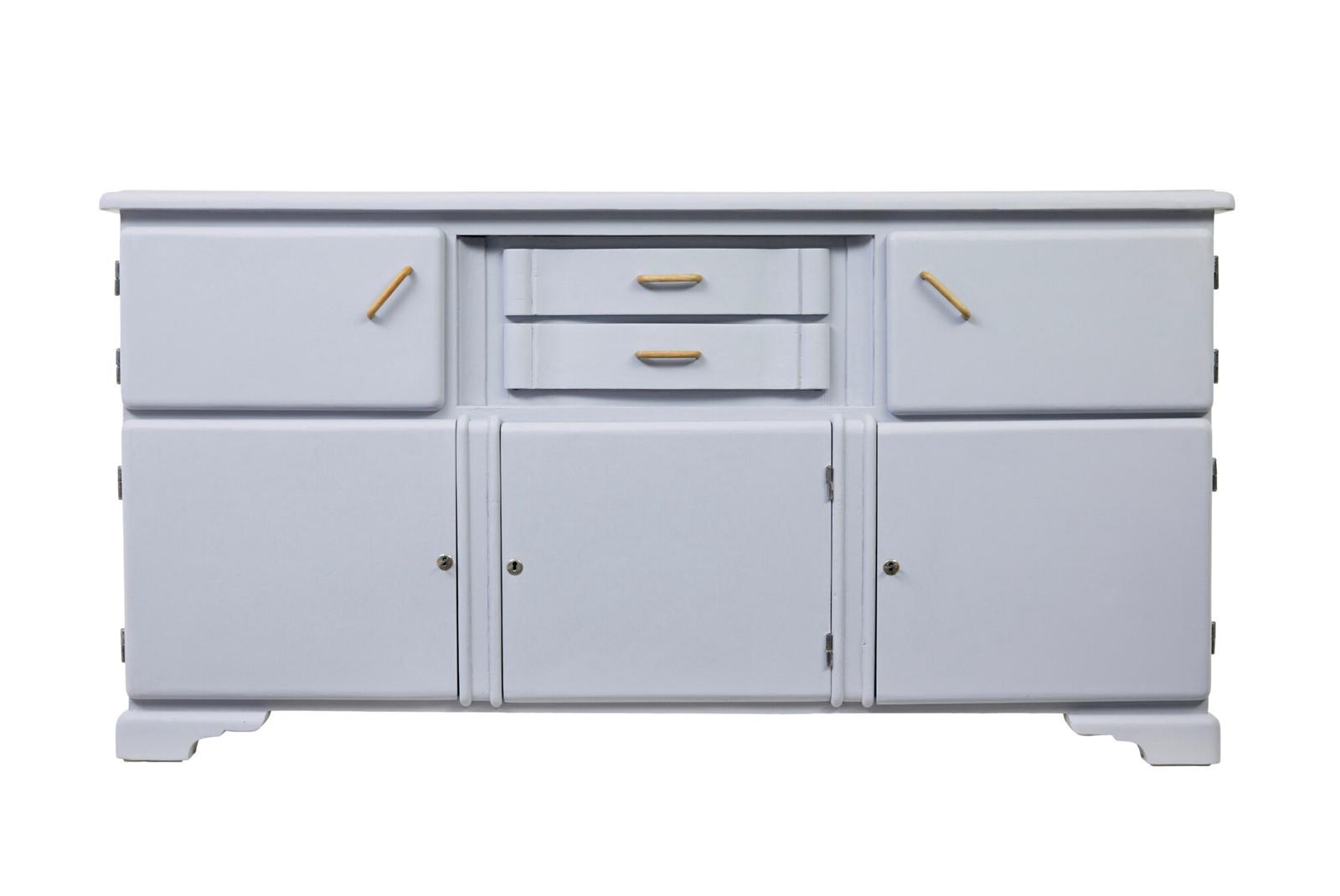 Early 20th Century Painted Pine Kitchen Sideboard (1 of 10)