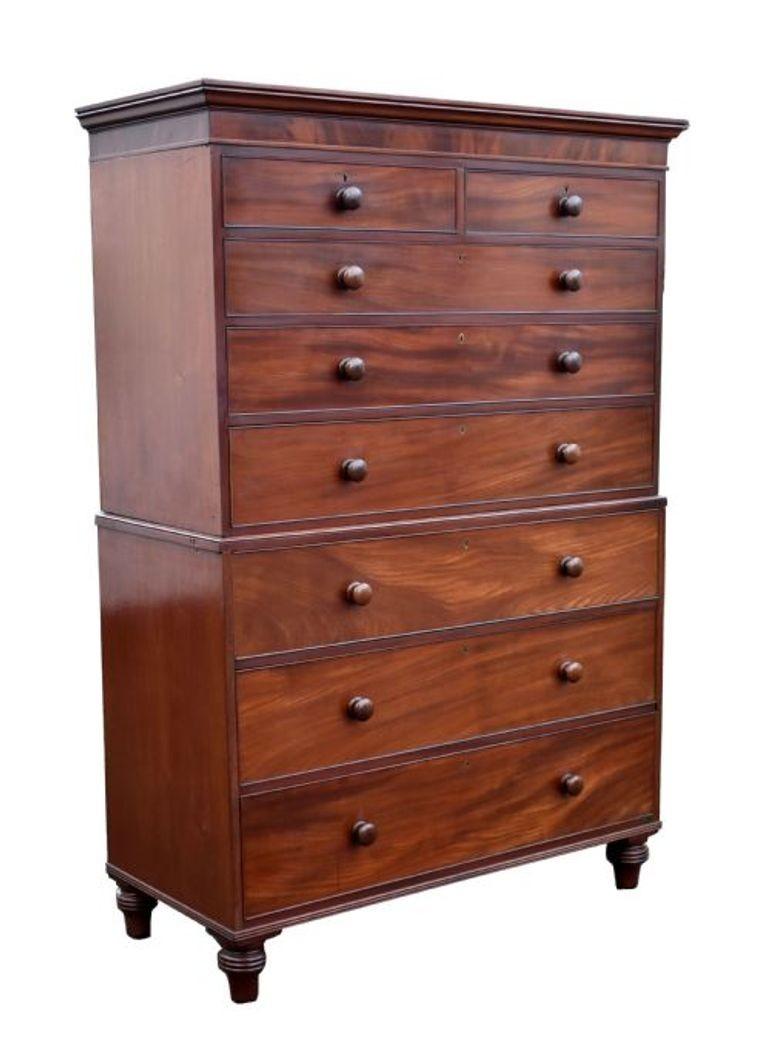Victorian Mahogany Chest on Chest (1 of 9)
