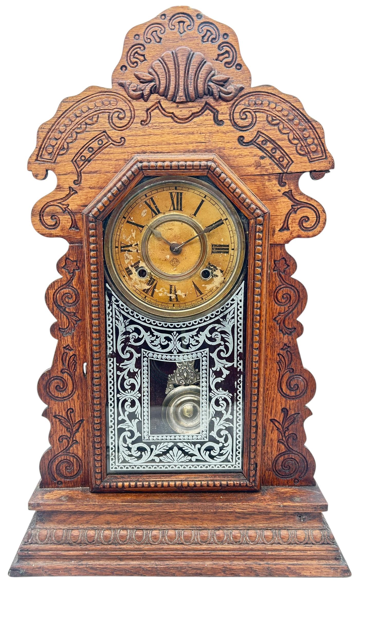 Awesome Ansonia Gingerbread Clock – ca 1880 (1 of 8)