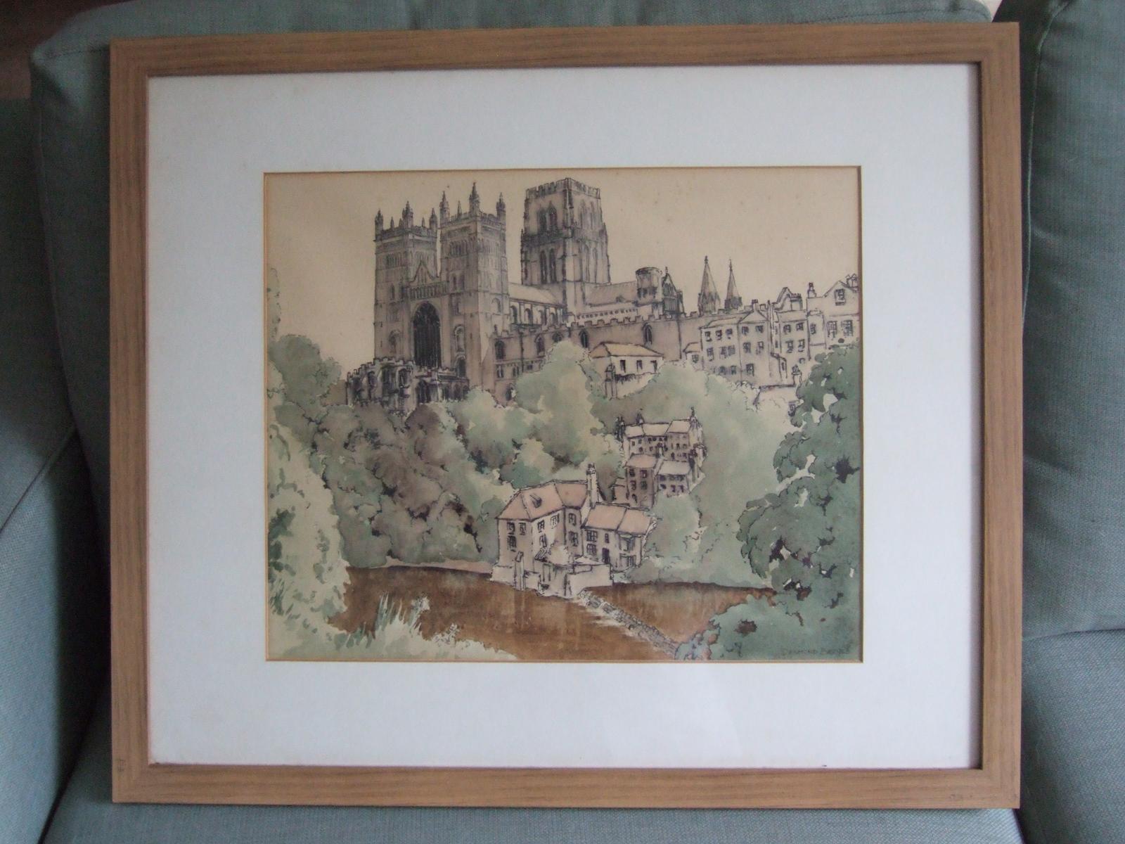 Desmond Barnes (b.1921) - Watercolour of Durham (1 of 4)