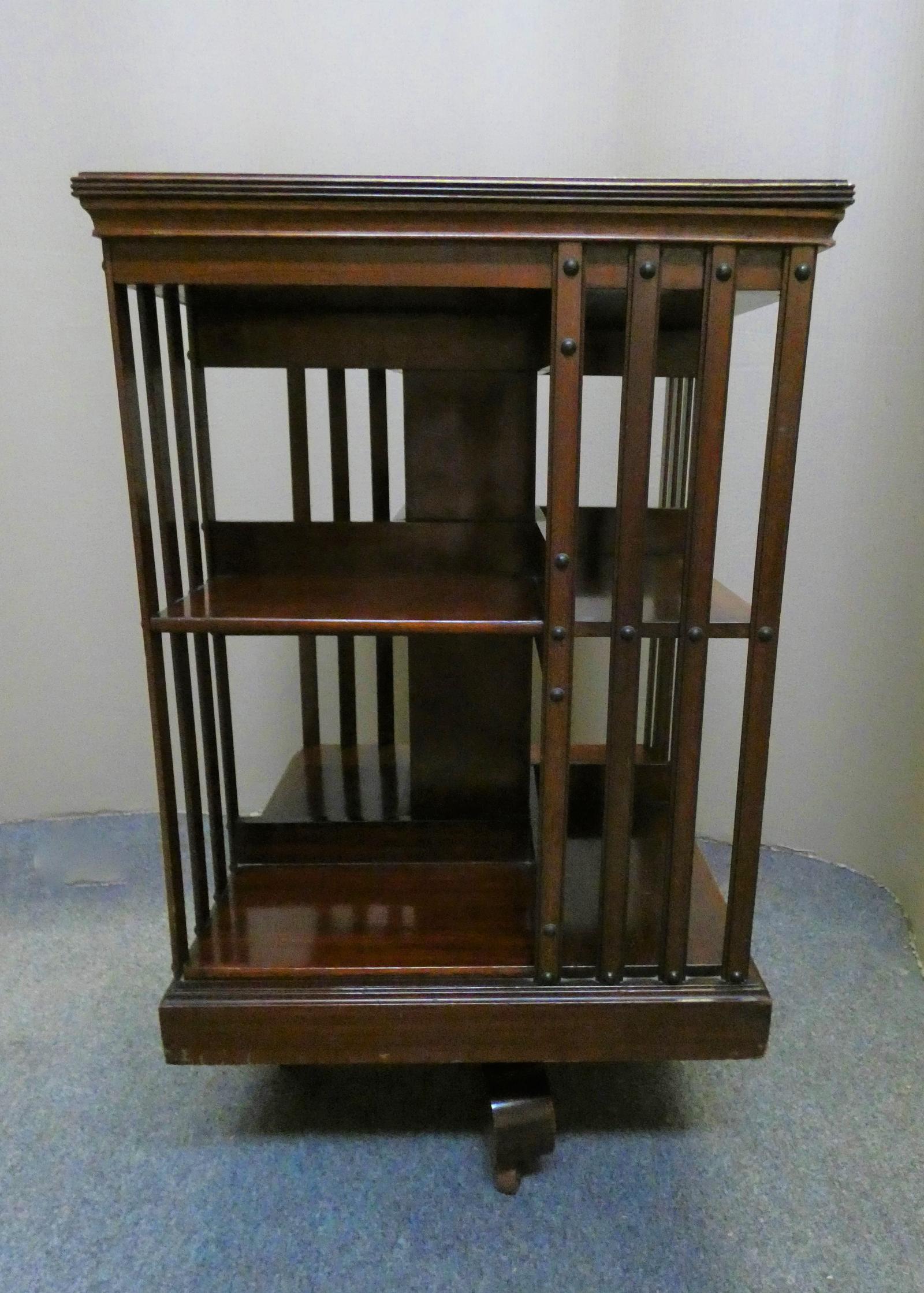 Mahogany Revolving Bookcase (1 of 6)
