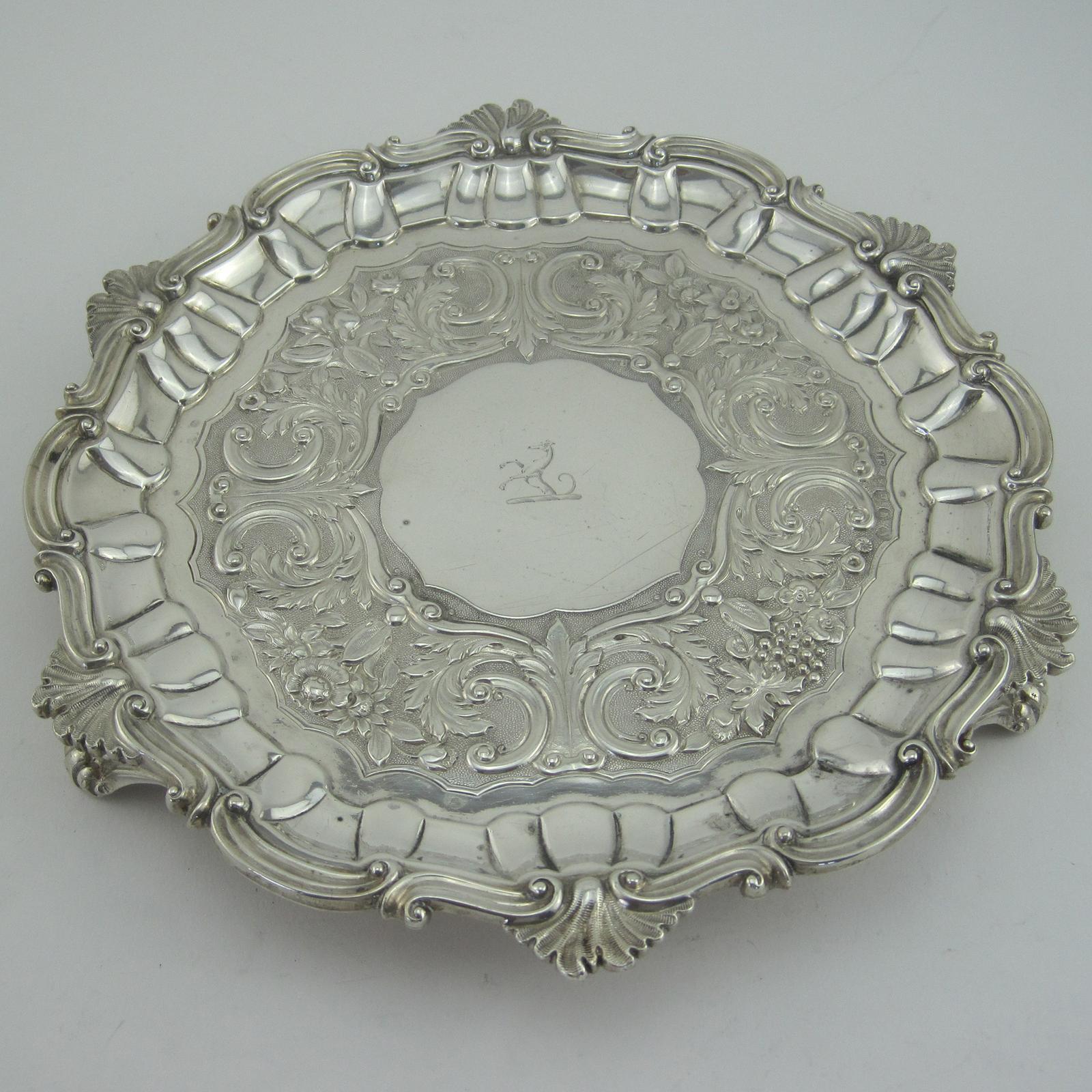 Superb Quality Irish Silver Salver 1838 (1 of 8) Superb Quality Irish Silver Salver 1838 (1 of 8)