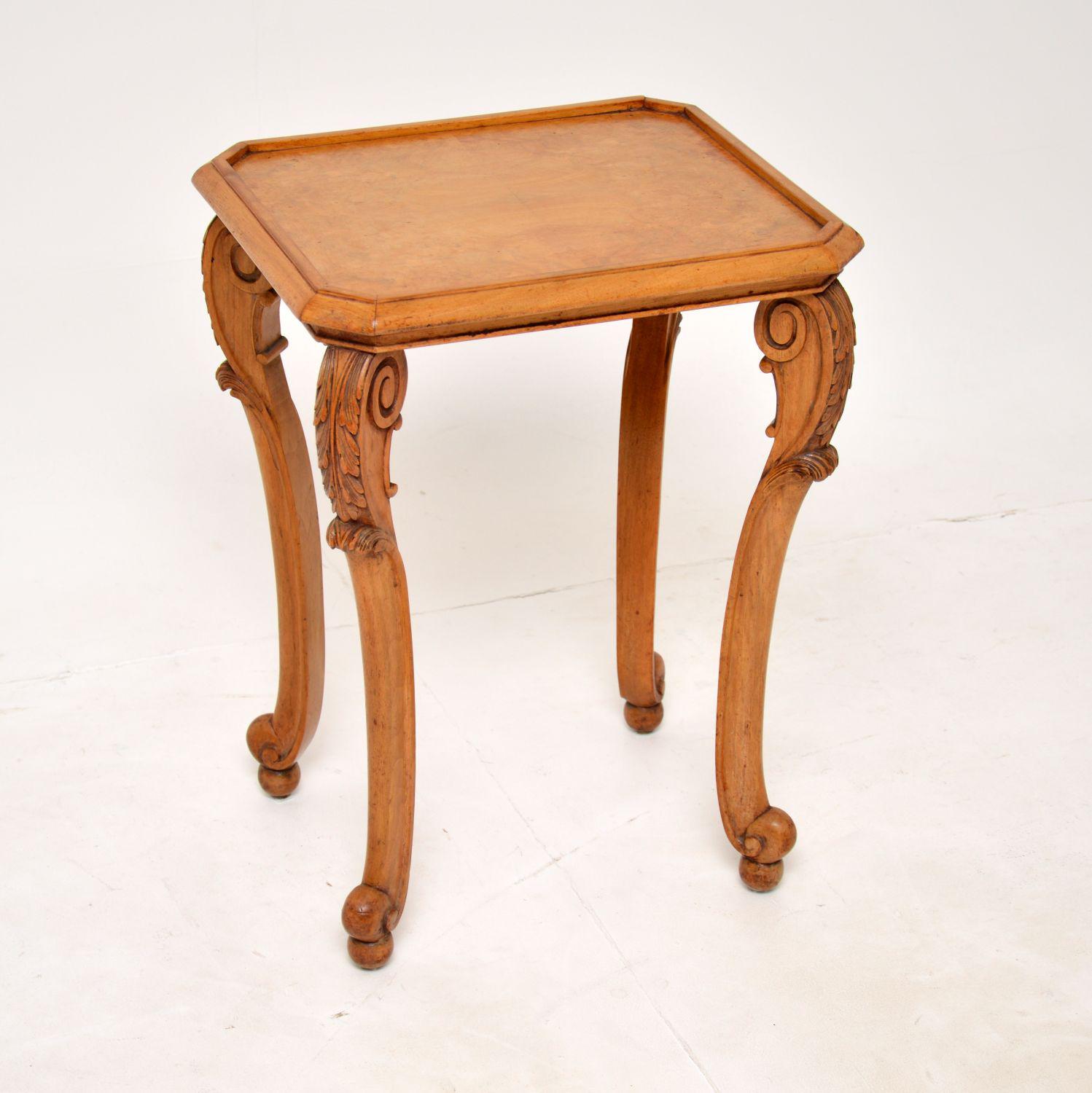 Antique Burr Walnut Side Table by Hille (1 of 5) Antique Burr Walnut Side Table by Hille (1 of 5)