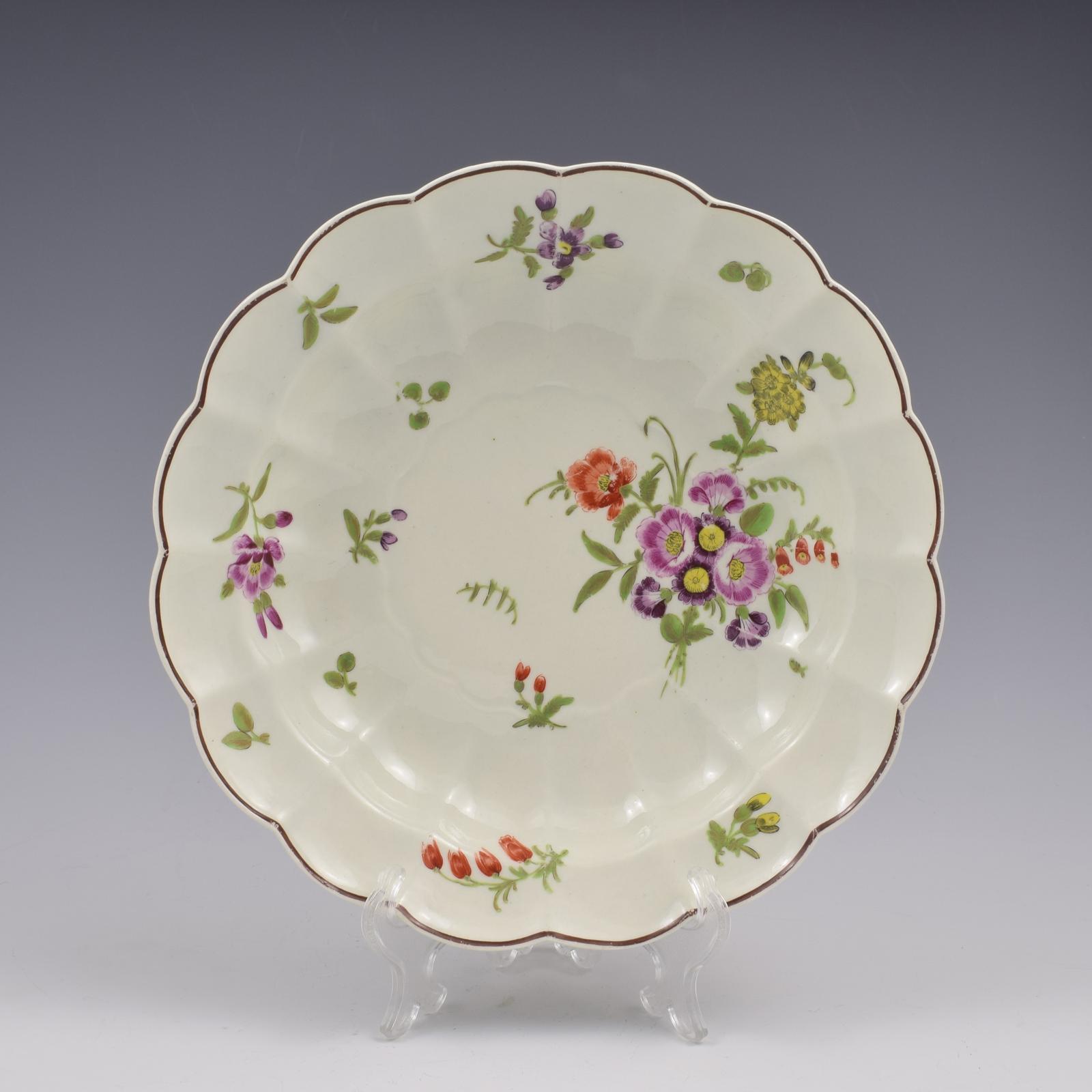 Pretty Dr Wall / First Period Worcester Porcelain Lobed Dessert / Soup Plate / Bowl c.1765 (1 of 10) Pretty Dr Wall / First Period Worcester Porcelain Lobed Dessert / Soup Plate / Bowl c.1765 (1 of 10)