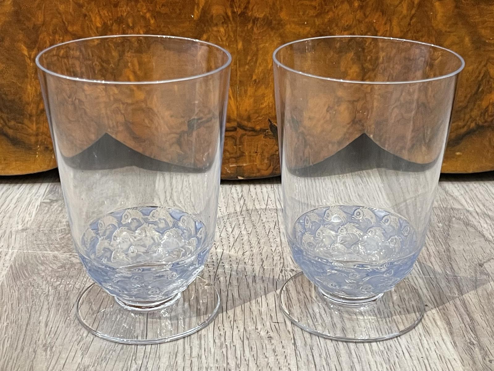 Pair Rene Lalique Pouilly Glasses (1 of 8)