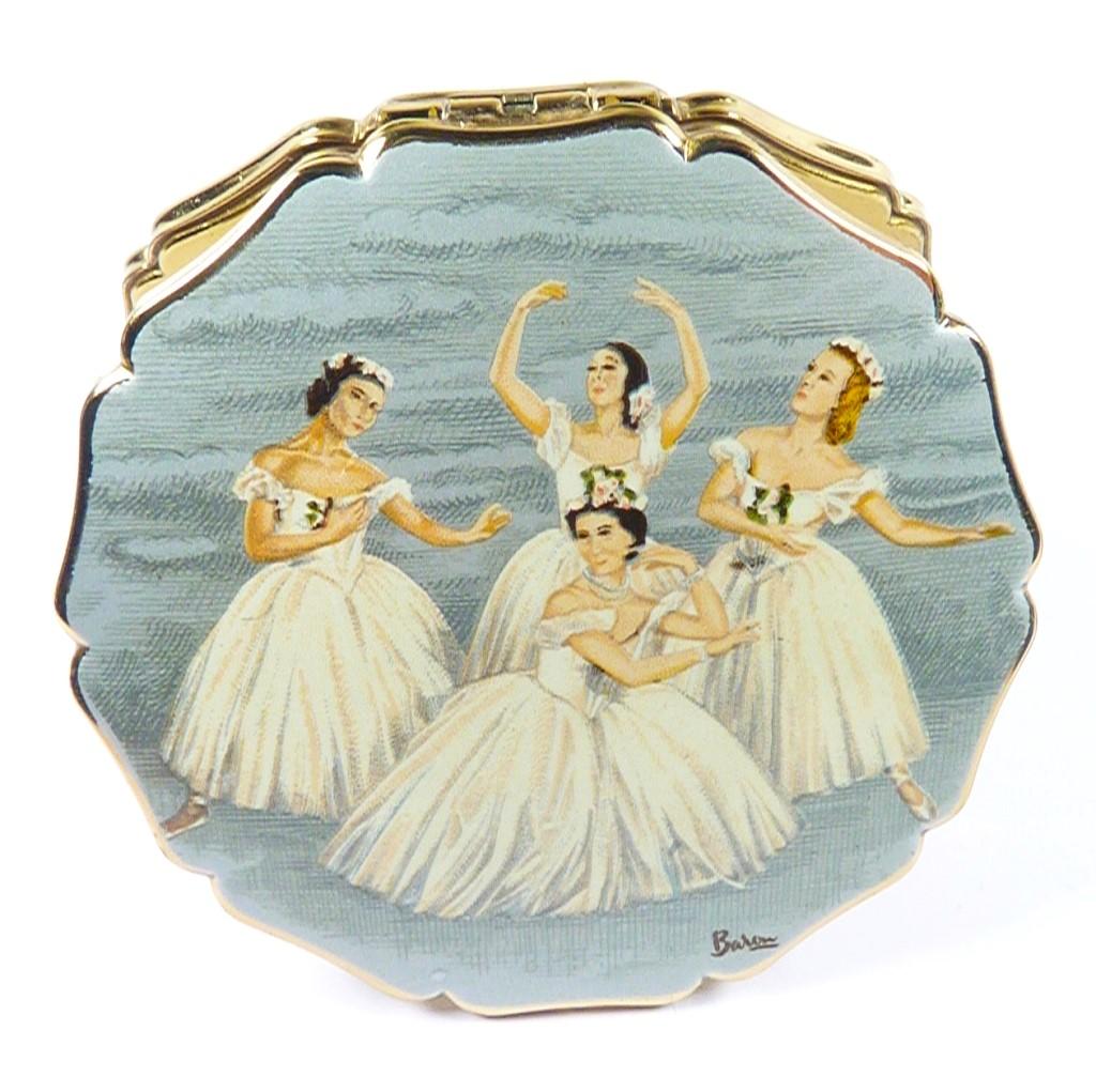 Delightful Vintage Stratton Ballerina Powder Compact 1950s (1 of 9)