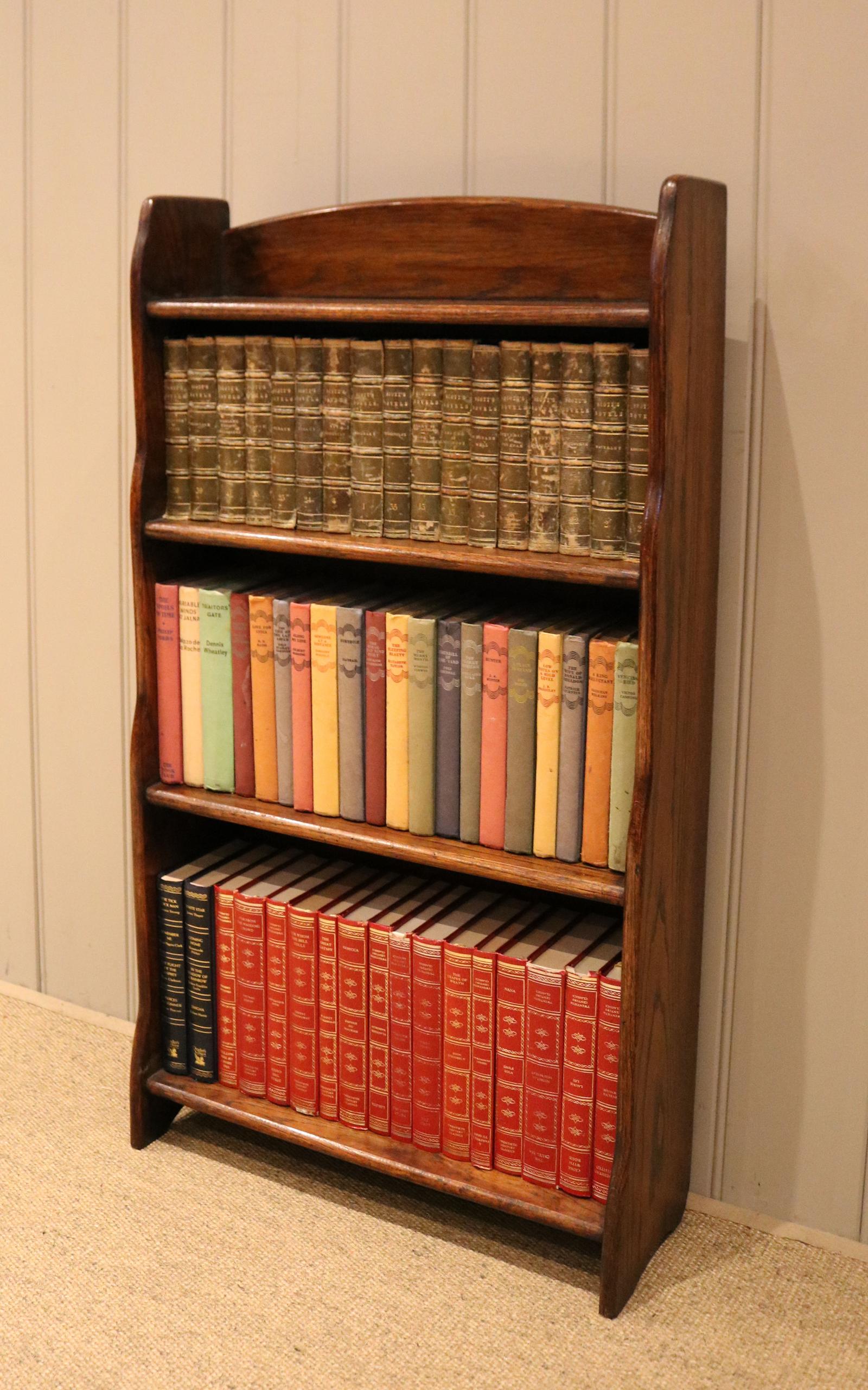 Oak Open Waterfall Bookcase (1 of 10) Oak Open Waterfall Bookcase (1 of 10)