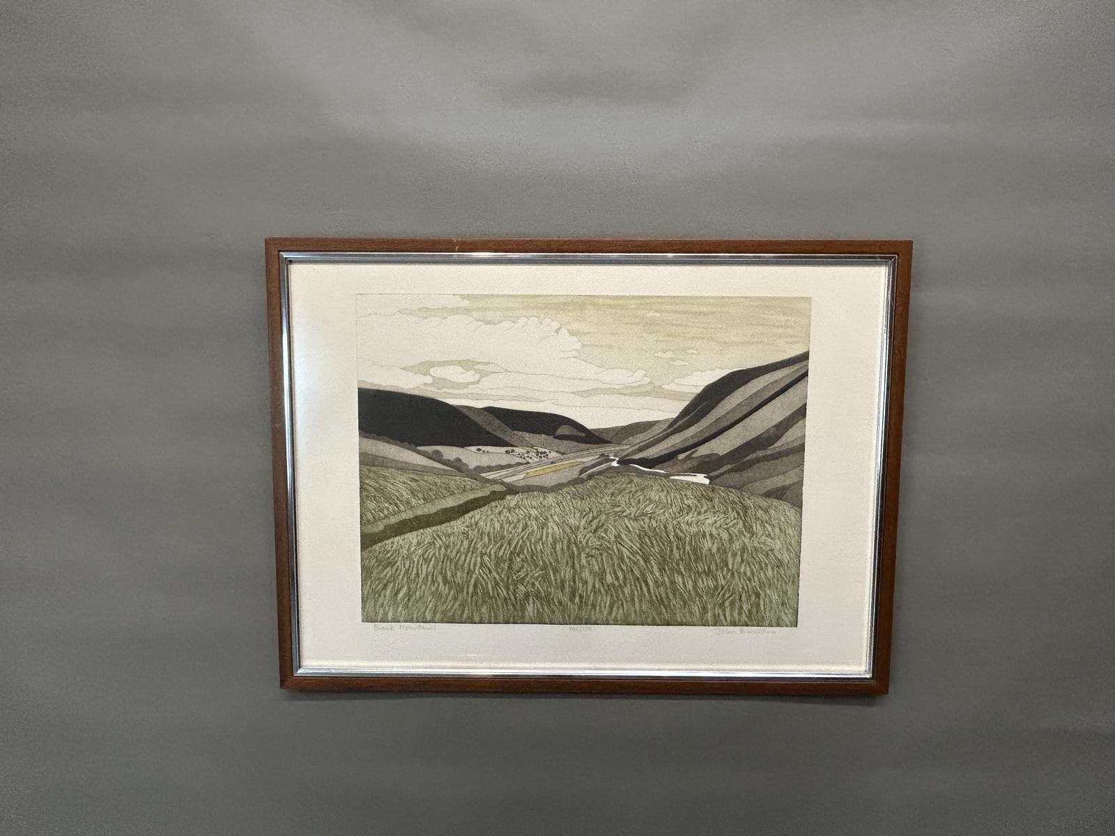 "Black Mountains" Etching by John Brunsdon (1 of 5)