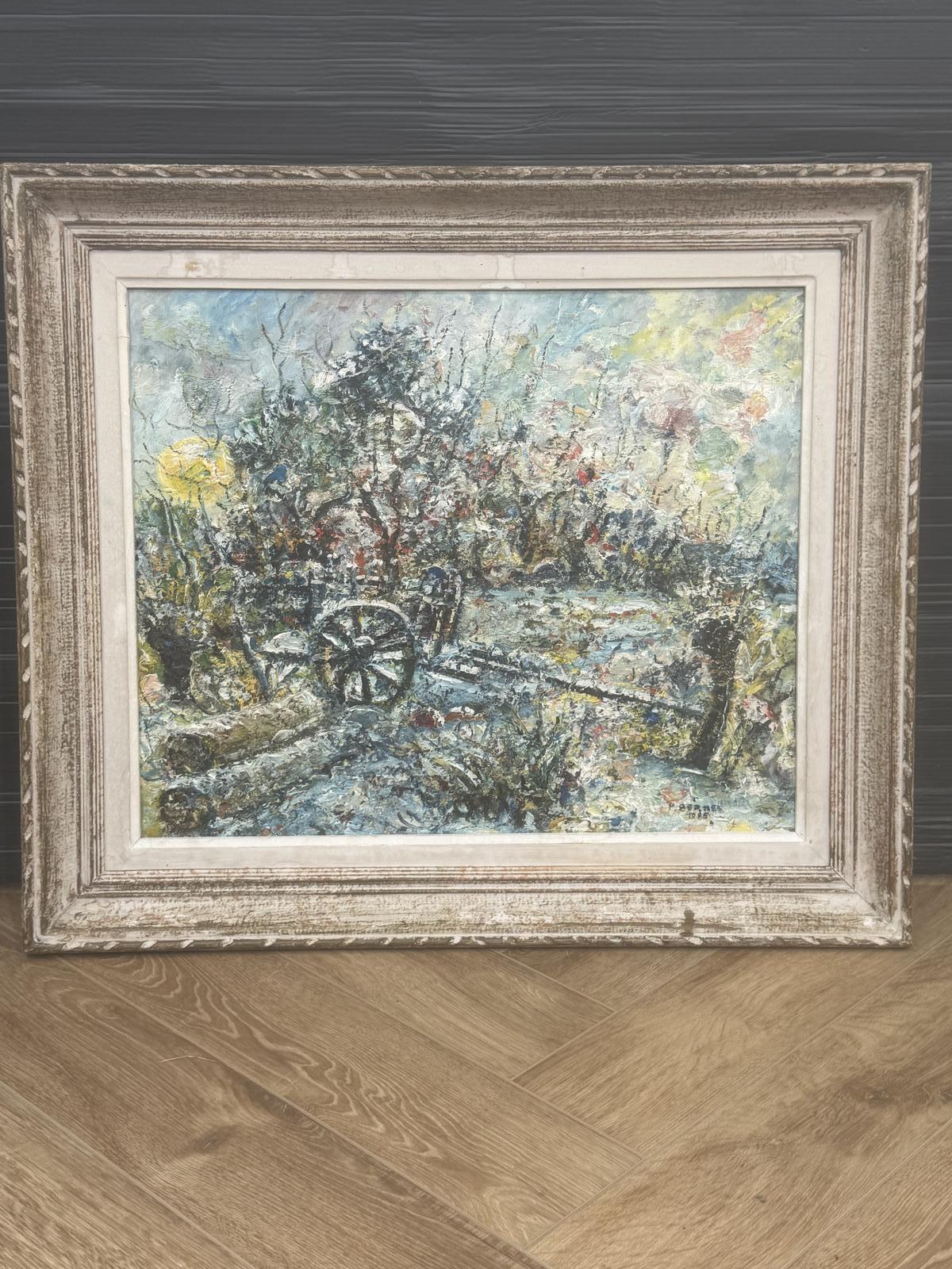 Oil on Board " La Charette" by Patrick Bernes (1 of 6) Oil on Board " La Charette" by Patrick Bernes (1 of 6)