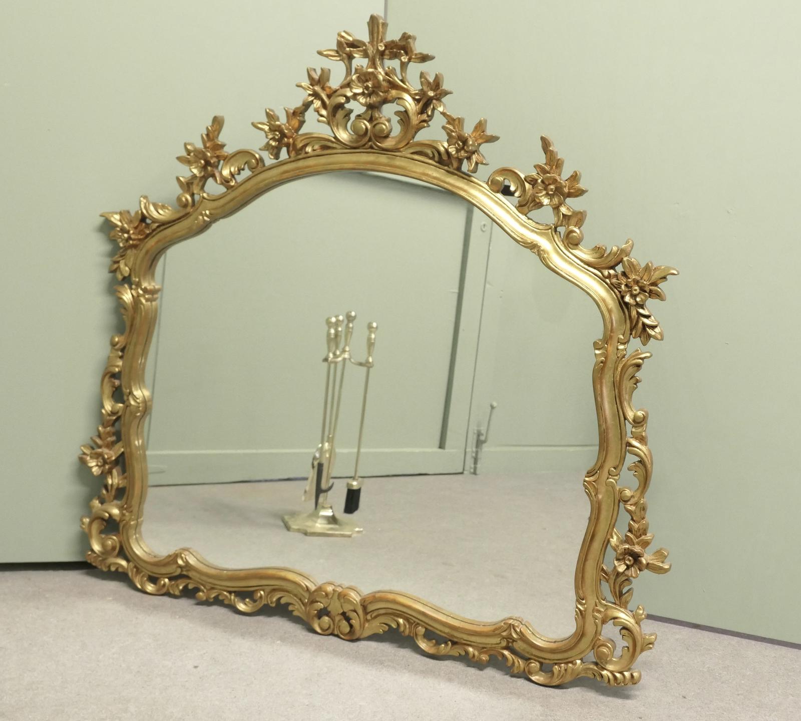 Large Rococo Style Gilt Wall Mirror (1 of 6) Large Rococo Style Gilt Wall Mirror (1 of 6)