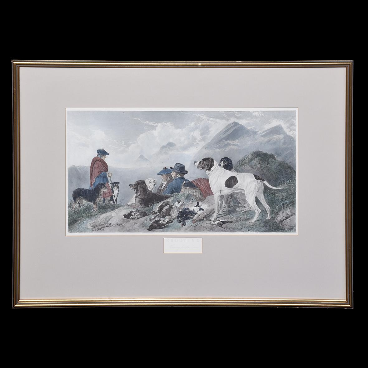 Victorian Scottish Hunting Print (1 of 4) Victorian Scottish Hunting Print (1 of 4)