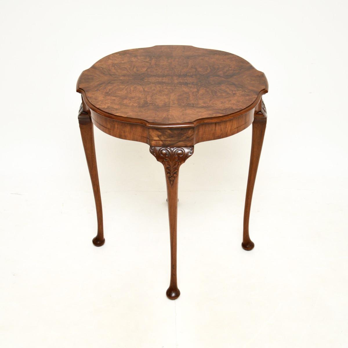 Antique Burr Walnut Occasional Side Table (1 of 7) Antique Burr Walnut Occasional Side Table (1 of 7)