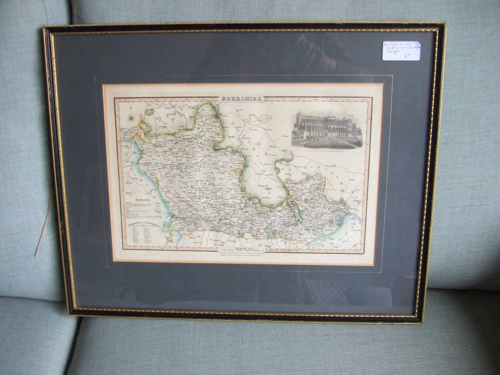 Early 19thc Map of Berkshire by James Pigot (1 of 5) Early 19thc Map of Berkshire by James Pigot (1 of 5)