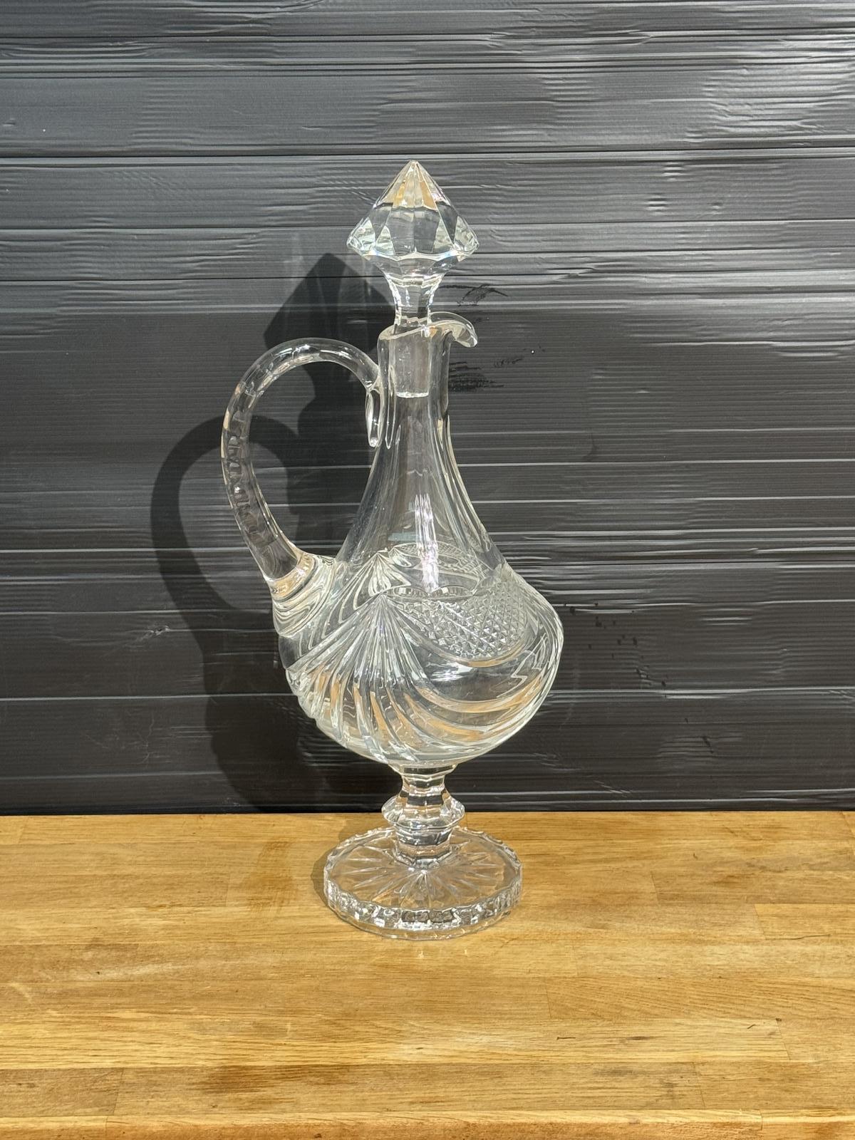 Glass Ewer and Stopper (1 of 8)