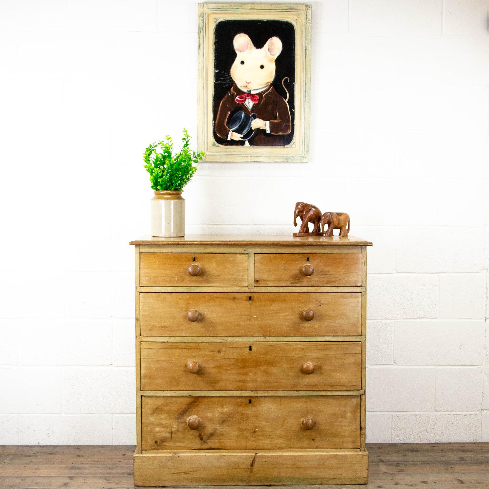 Antique Pine Chest of Drawers (1 of 10) Antique Pine Chest of Drawers (1 of 10)