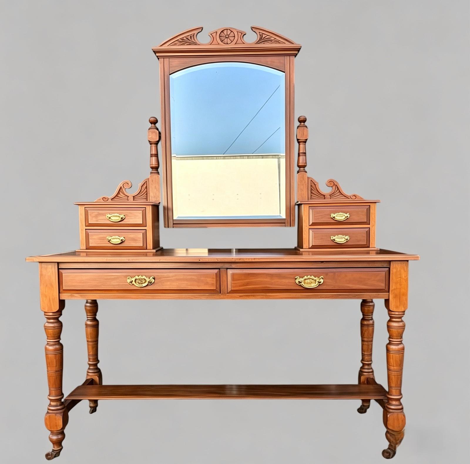 An Edwardian Walnut Dressing Table (1 of 8) An Edwardian Walnut Dressing Table (1 of 8)