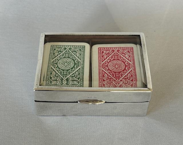 Superb Quality Edwardian Silver & Glass Double Patience Box (1 of 7)