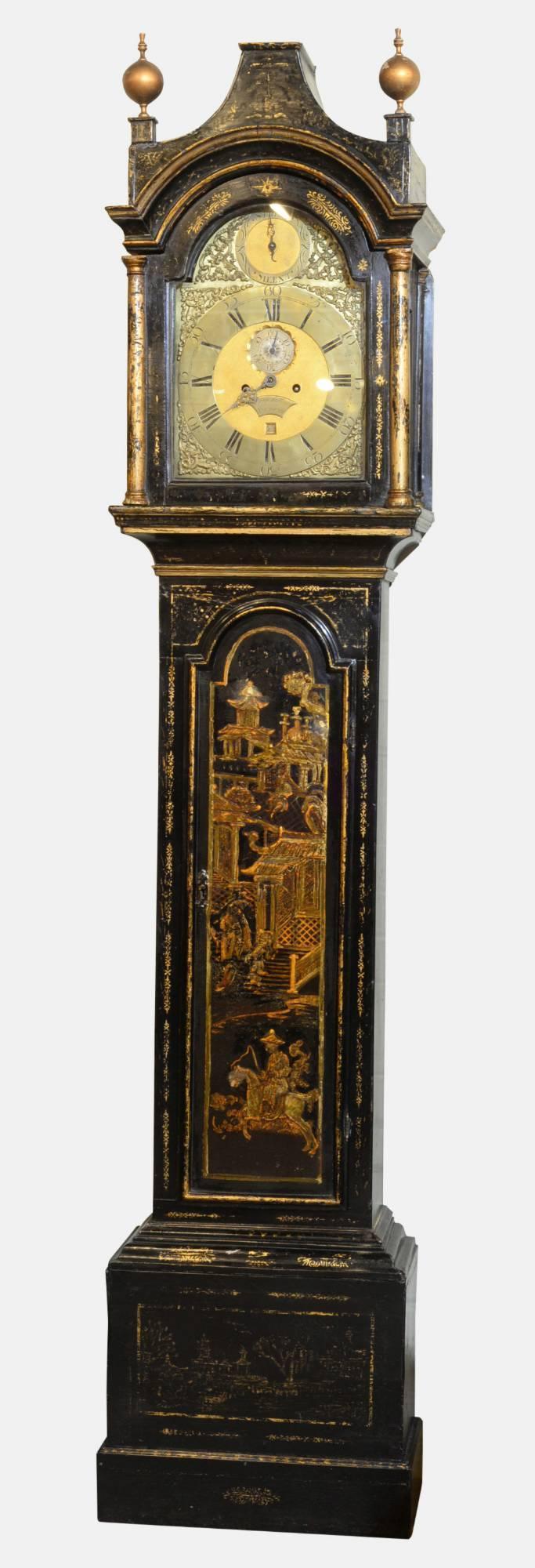 Lacquered 8 Day Longcase Clock c.1740 (1 of 1) Lacquered 8 Day Longcase Clock c.1740 (1 of 1)